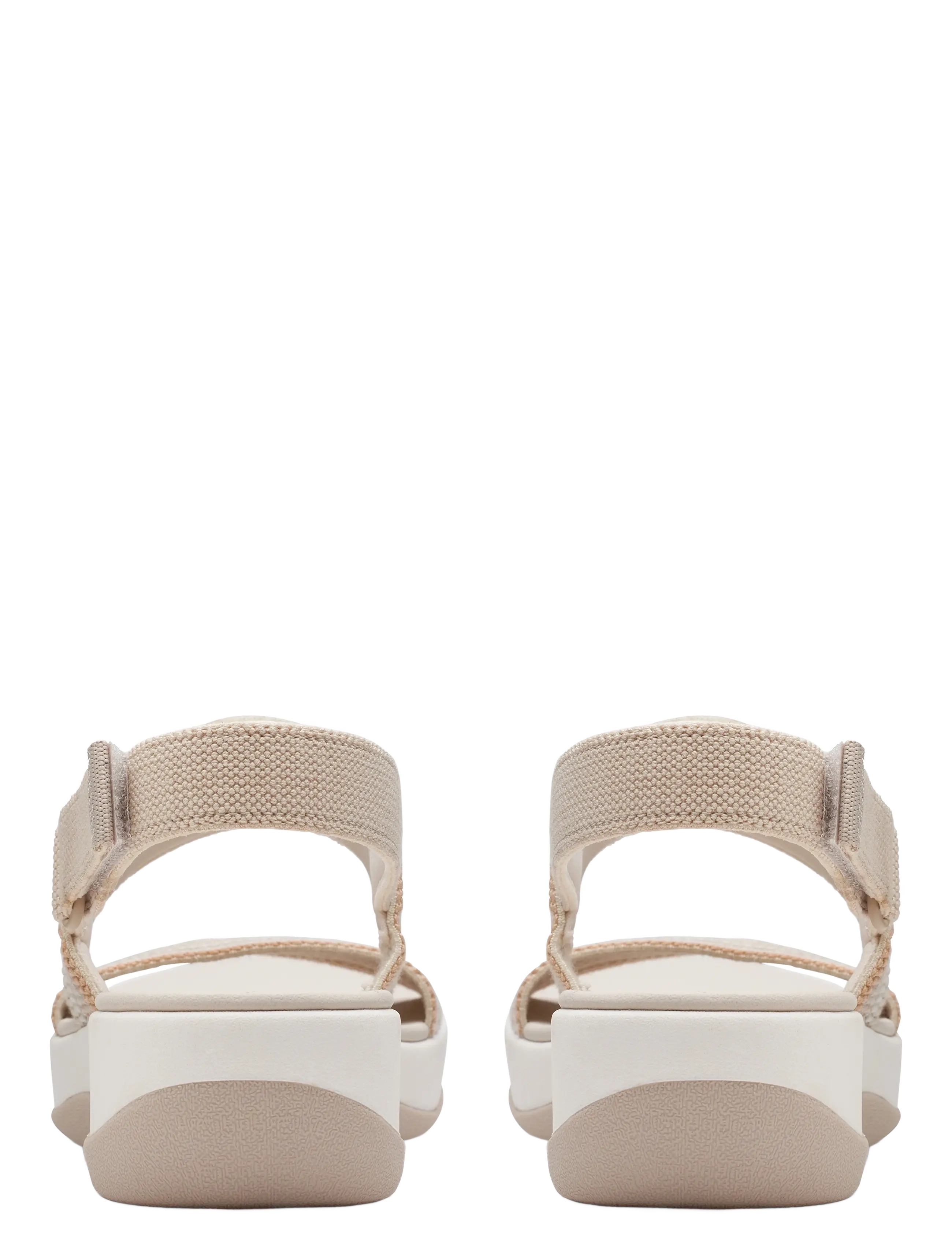 Clarks - Arla Stroll D - platvorm sandaalid - beige combi - 1