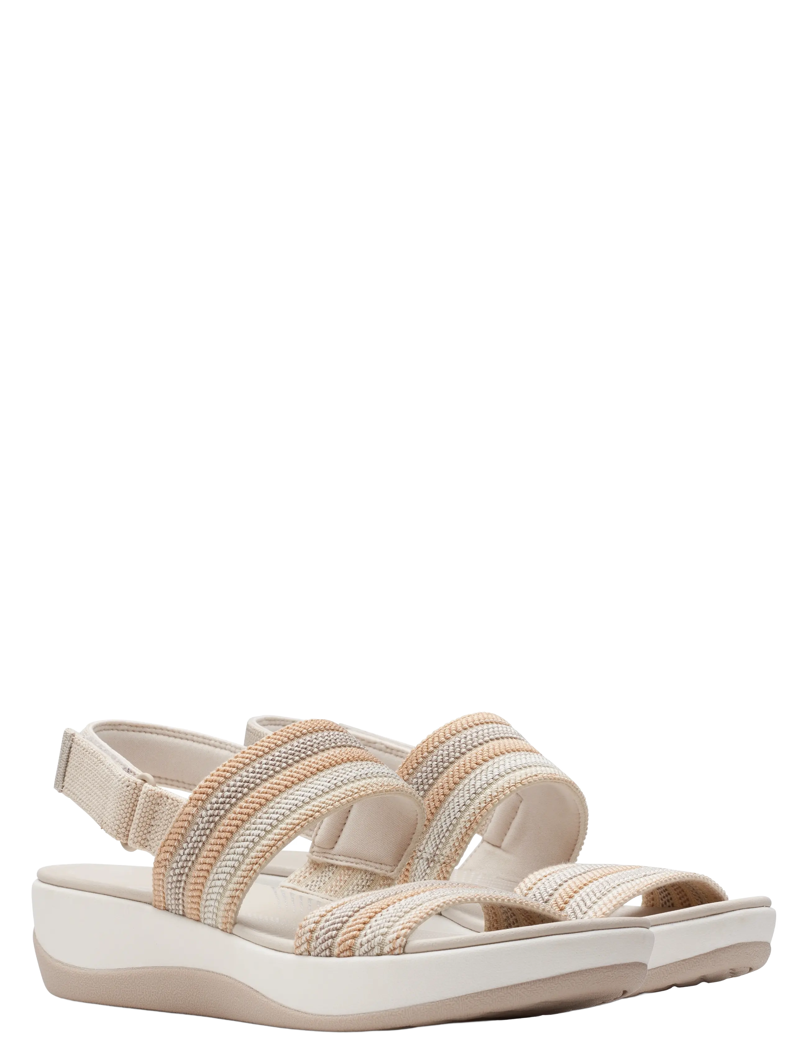 Clarks - Arla Stroll D - platvorm sandaalid - beige combi - 5