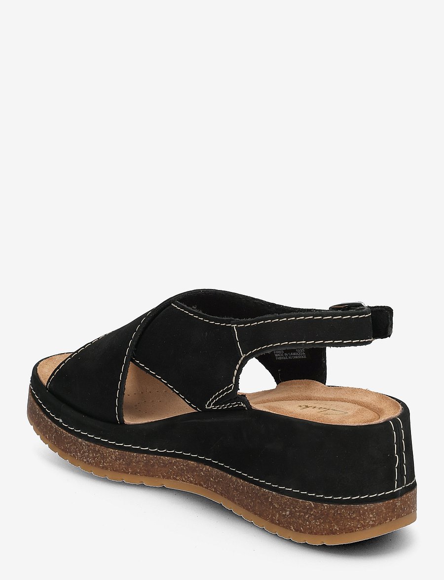 Clarks - Kassanda Step D - madalad sandaalid - black nubuck - 2