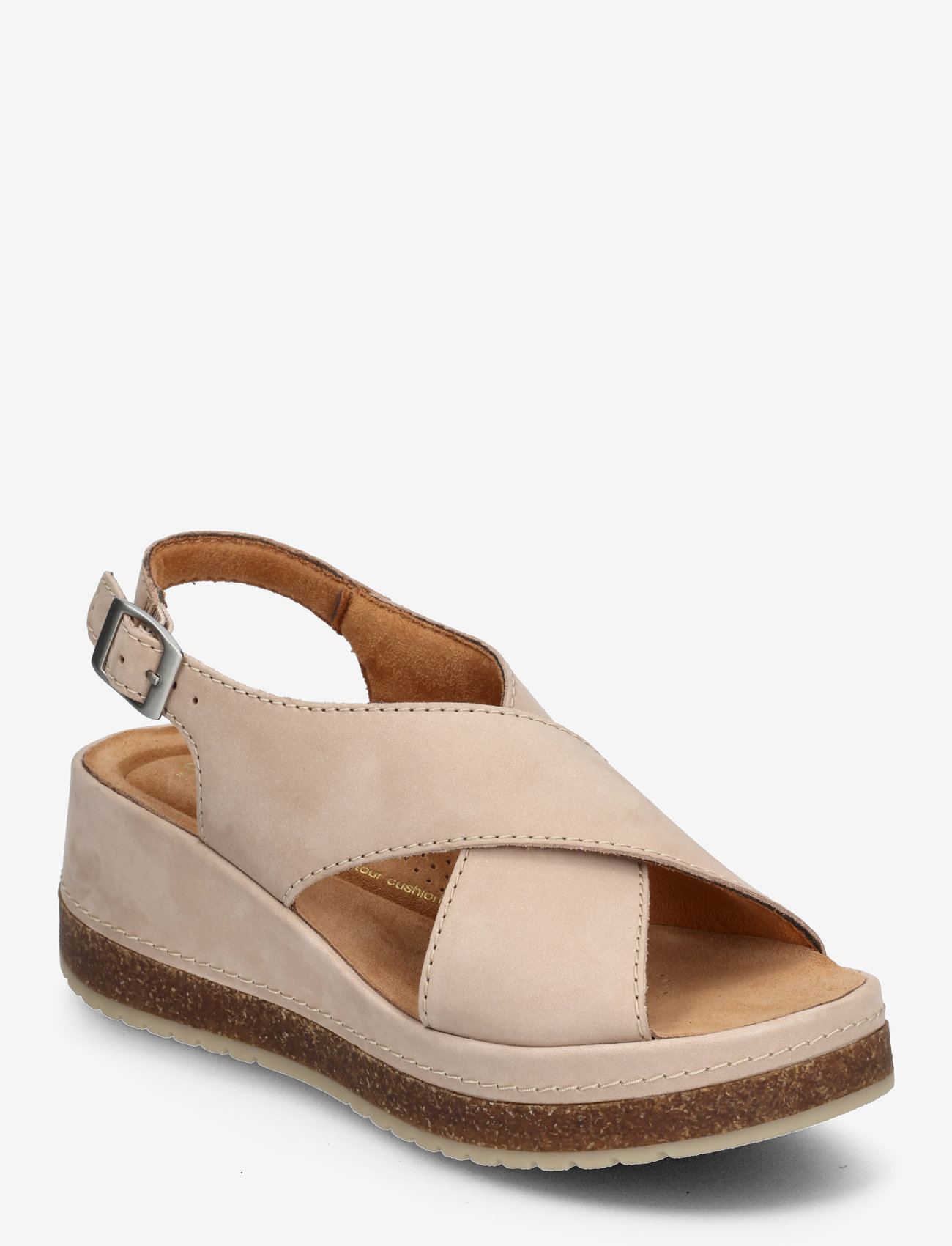 Clarks - Kassanda Step D - flade sandaler - 1245 sand nubuck - 0