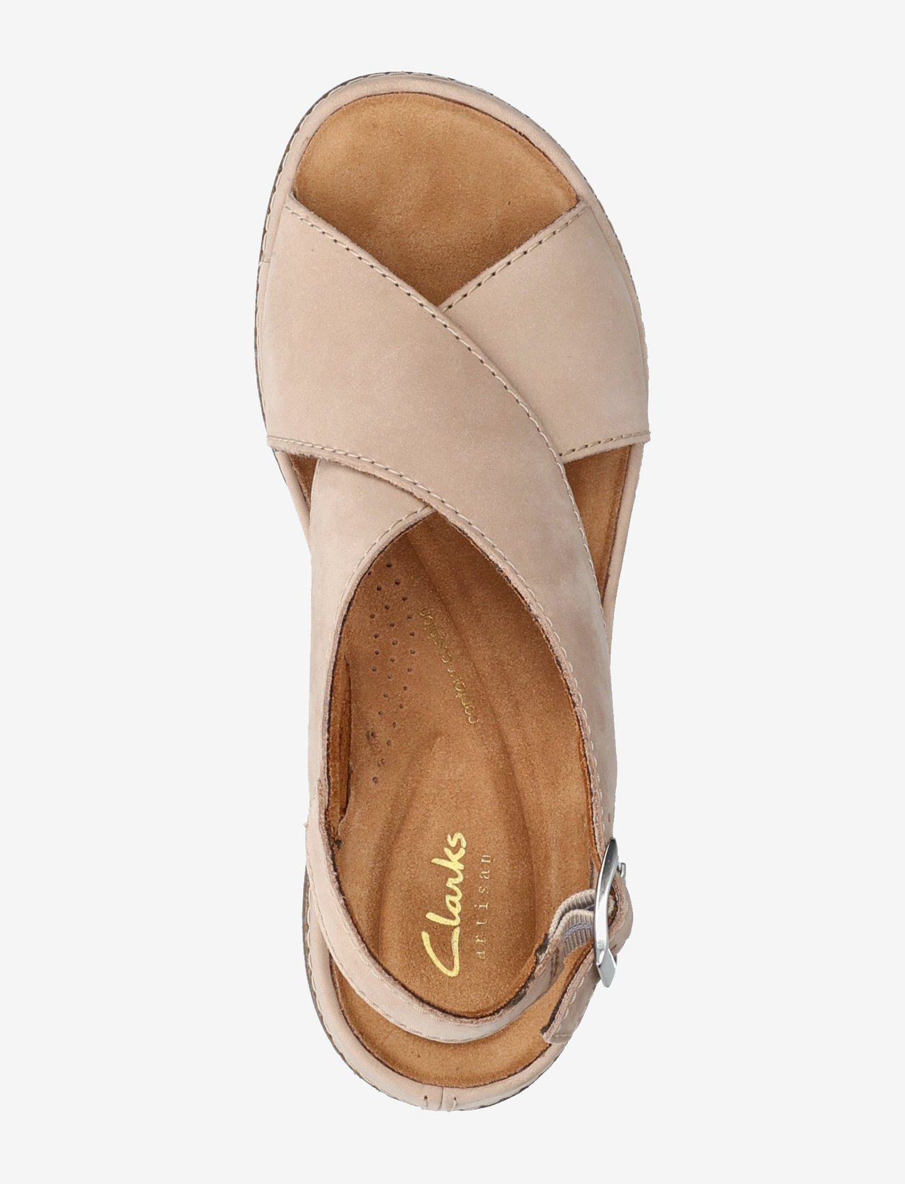 Clarks - Kassanda Step D - flade sandaler - 1245 sand nubuck - 3