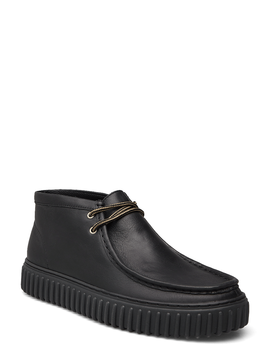 Clarks - Torhill Hi G - Ökenkängor - black leather - 0