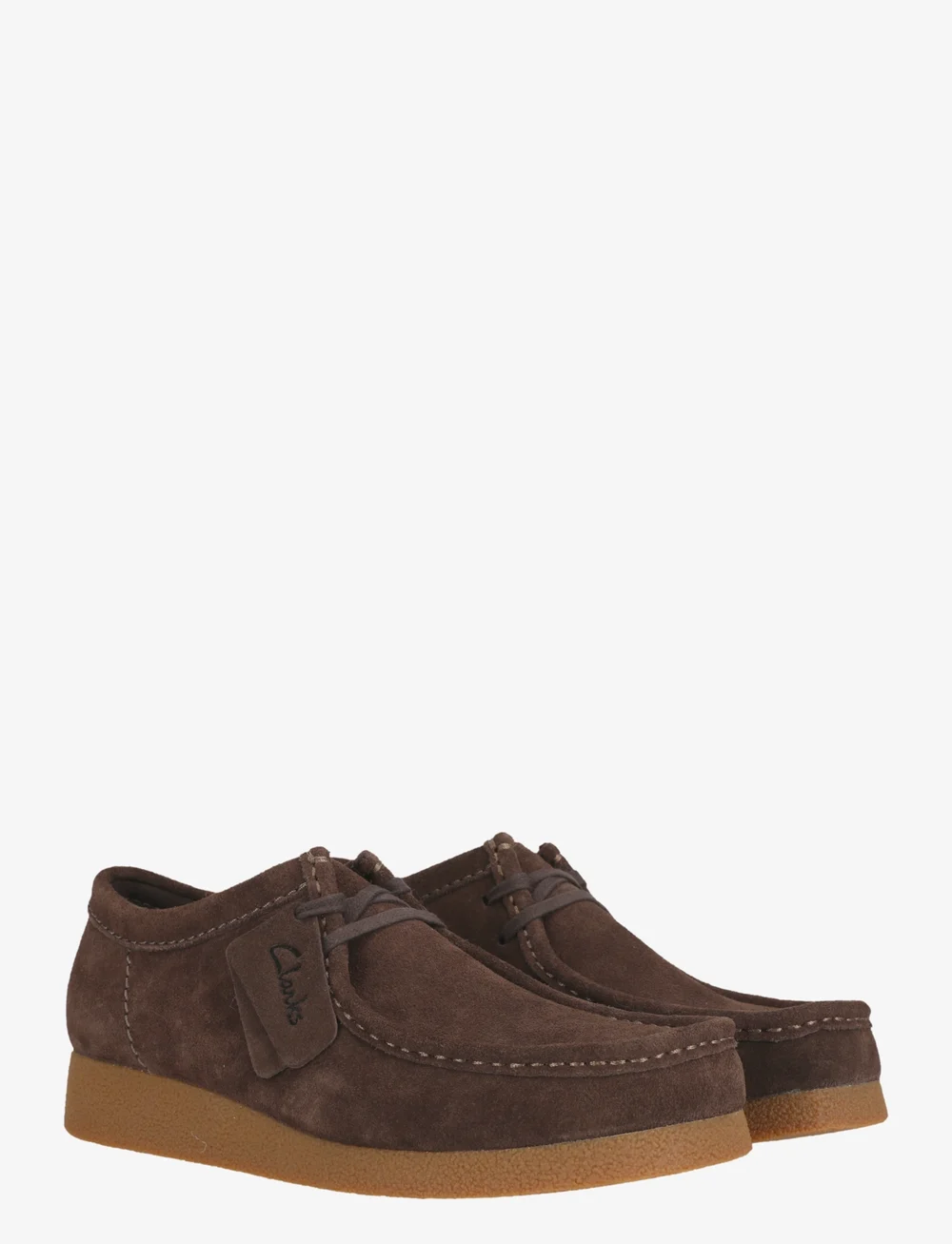 Clarks - WallabeeEVO G - derbyskor - dark brown suede - 5