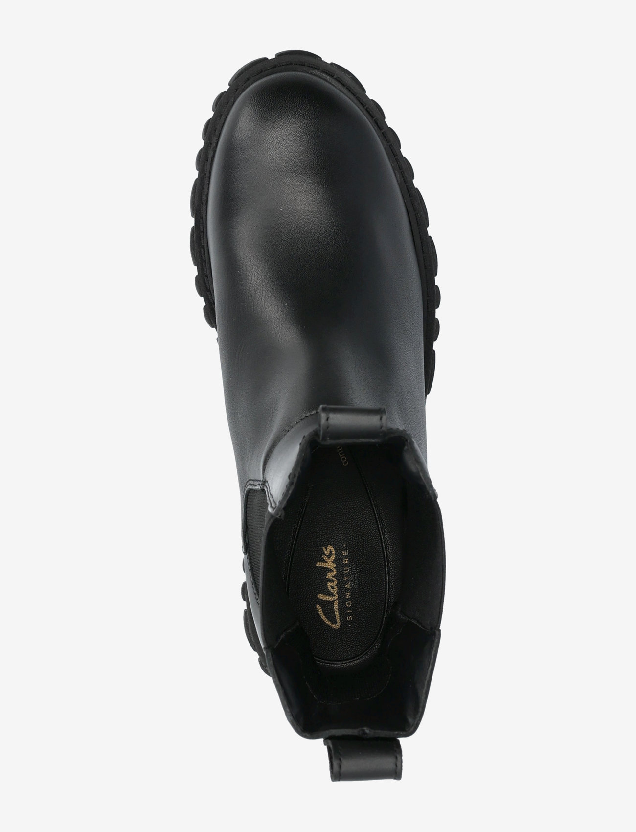 Clarks - Page Top D - black leather - 4