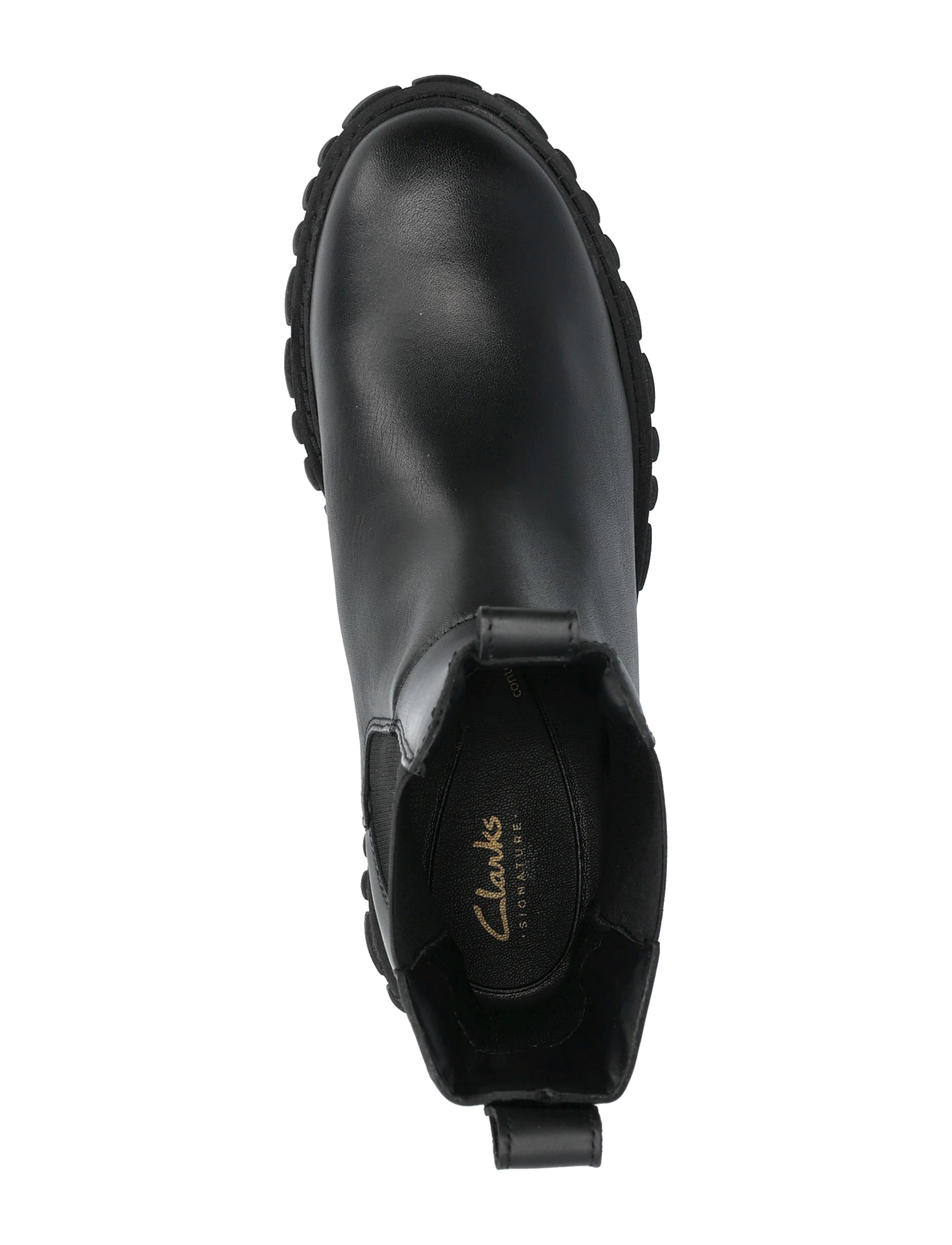Clarks - Page Top D - black leather - 3