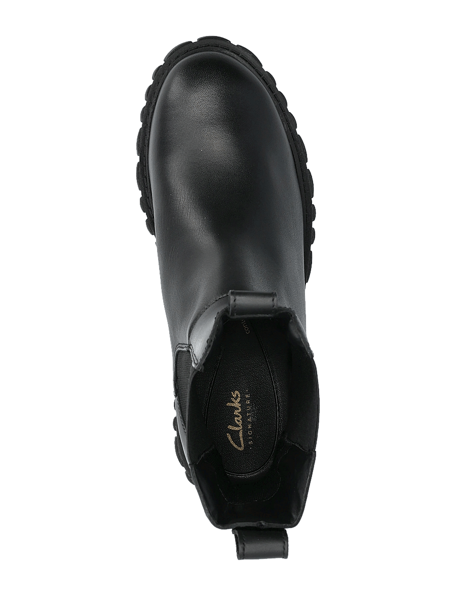 Clarks - Page Top D - black leather - 3