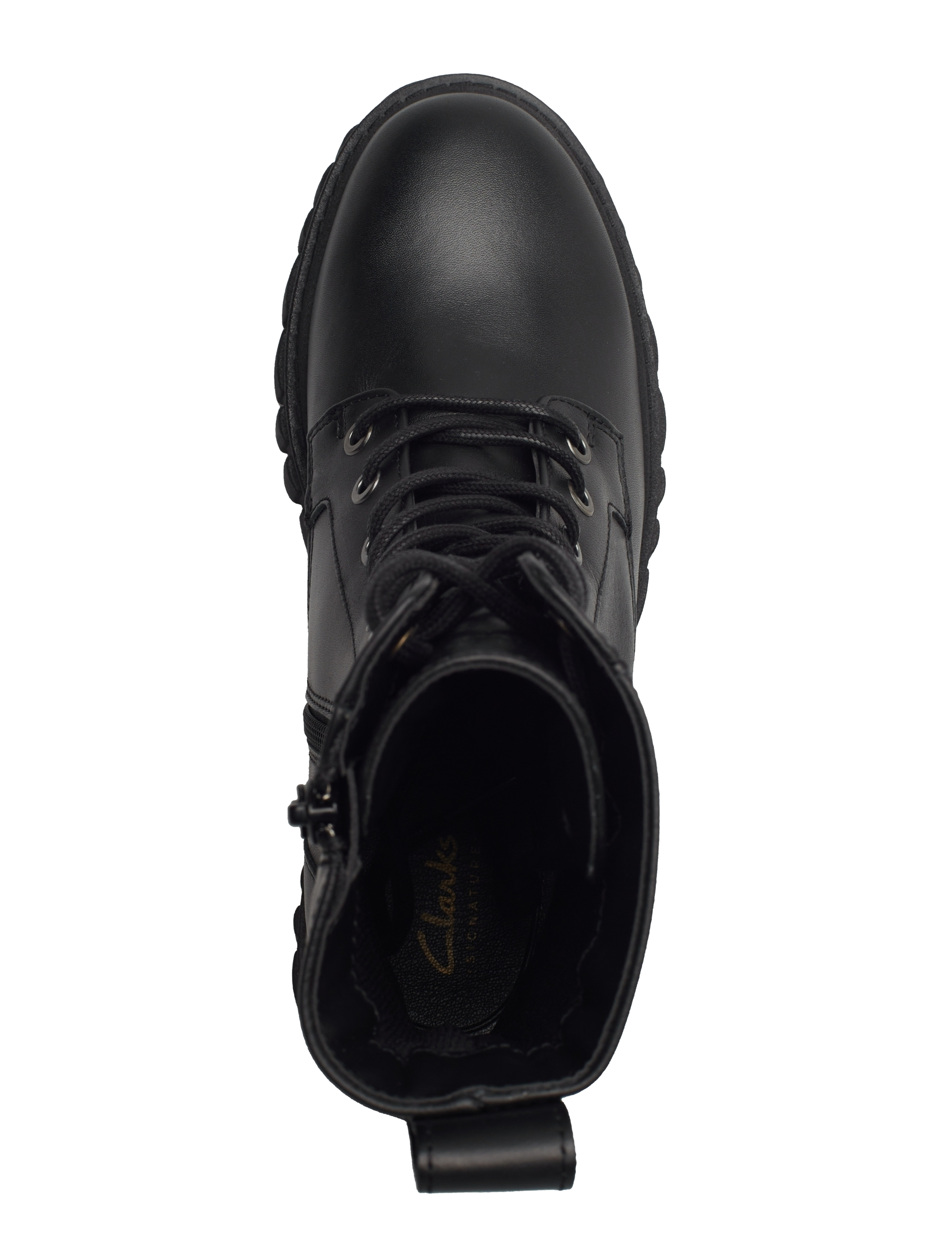 Clarks - Page Lace D - black leather - 3