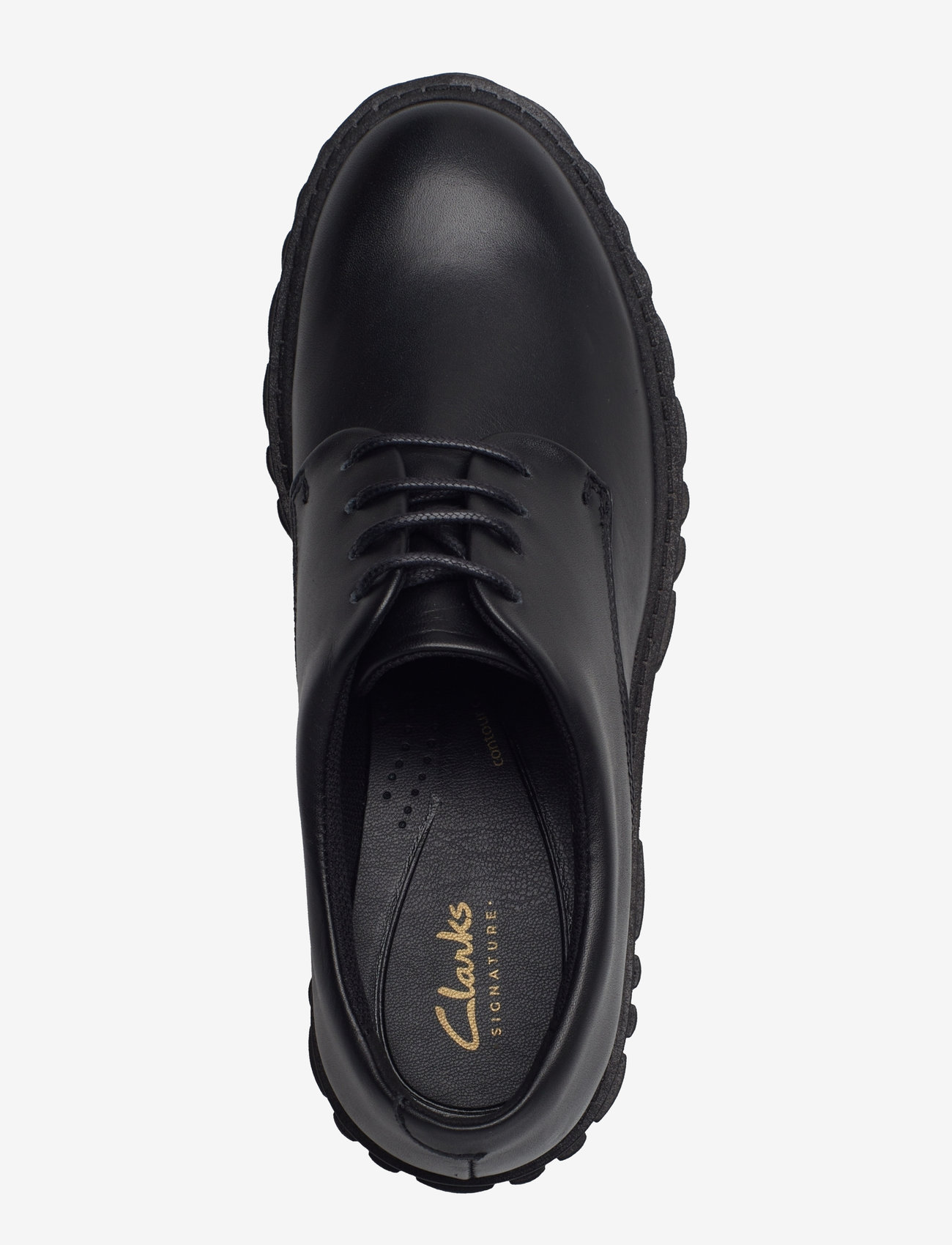 Clarks - Page Walk D - black leather - 3