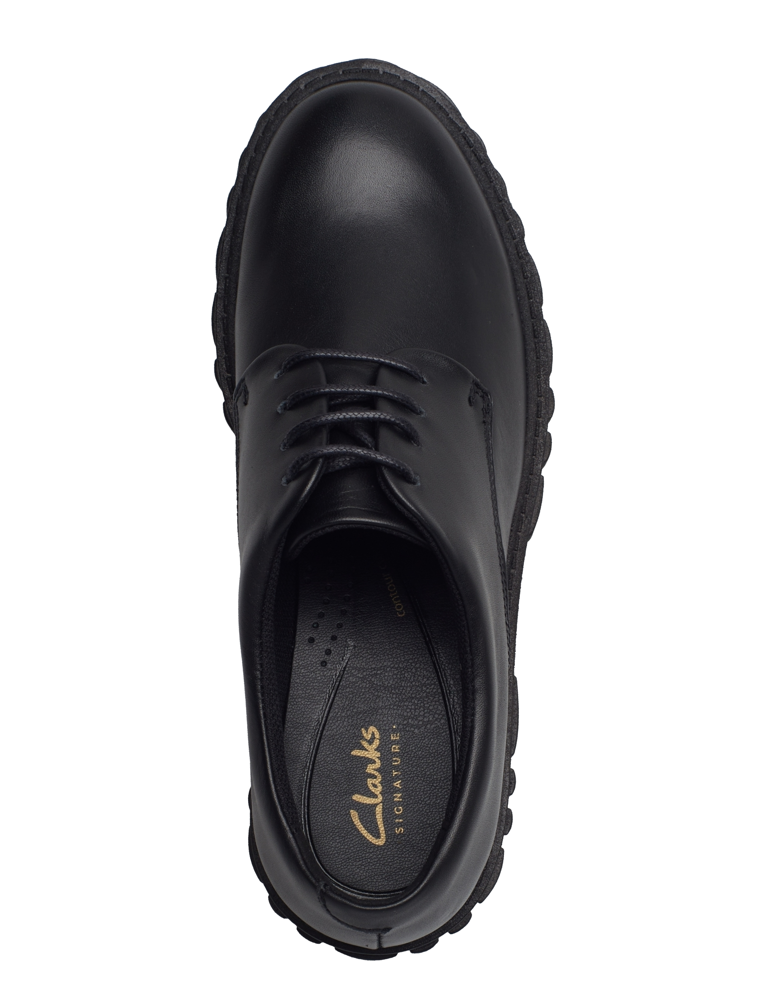 Clarks - Page Walk D - black leather - 3
