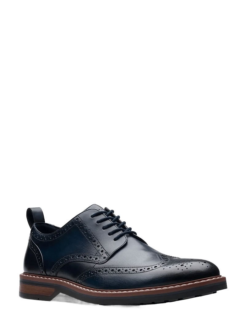 Clarks - Aldwin Limit G - brogues - navy leather - 0