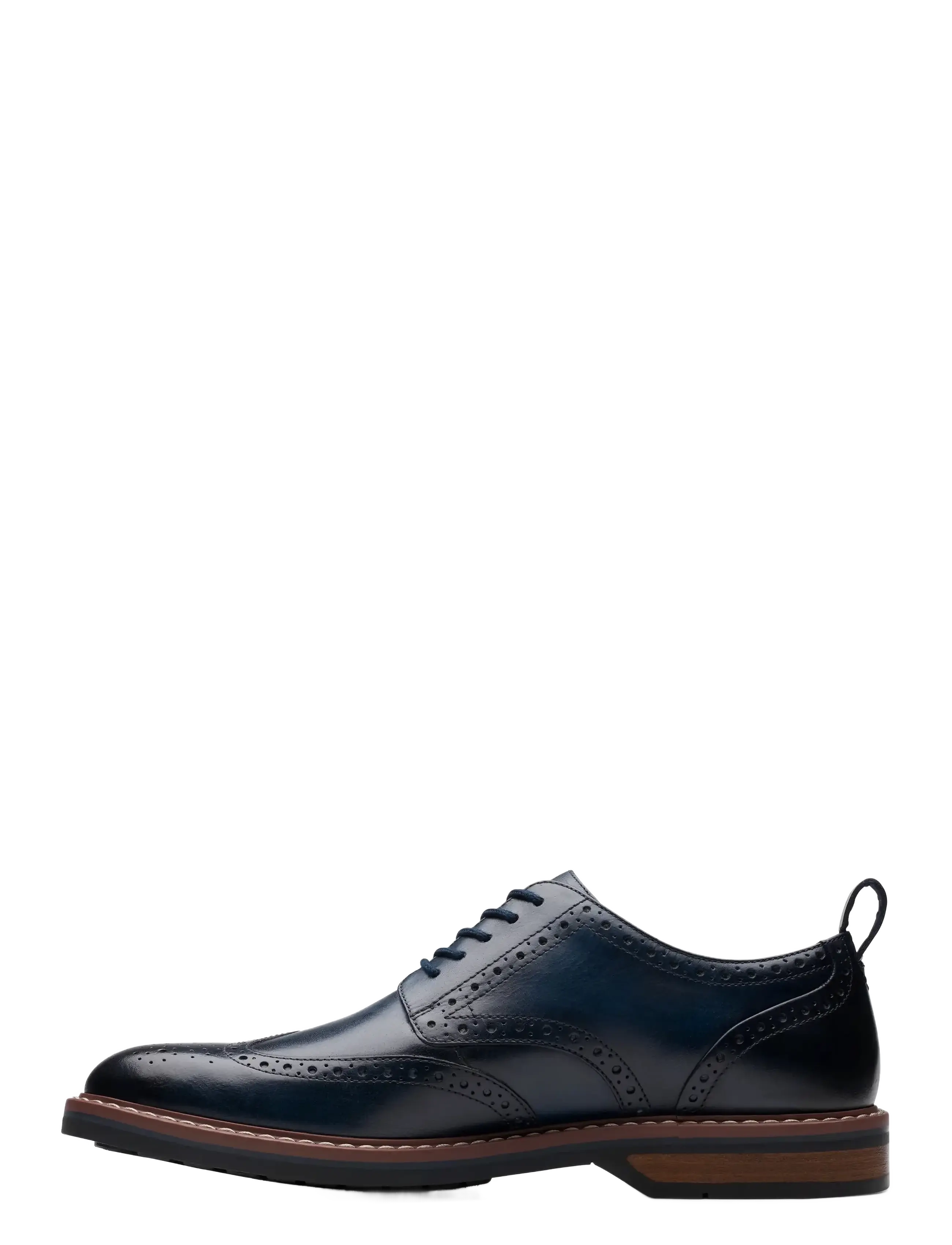 Clarks - Aldwin Limit G - navy leather - 1