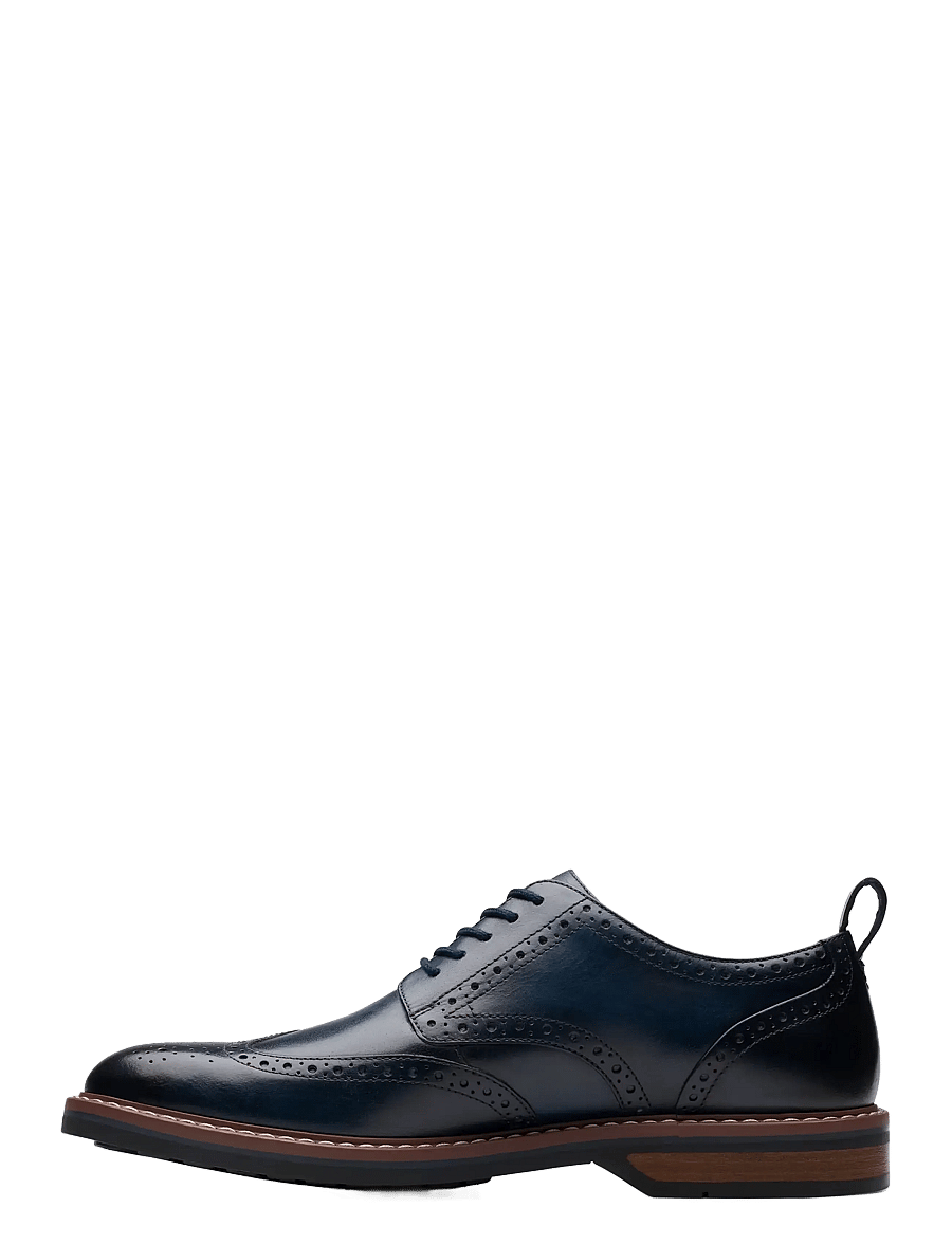 Clarks - Aldwin Limit G - navy leather - 1