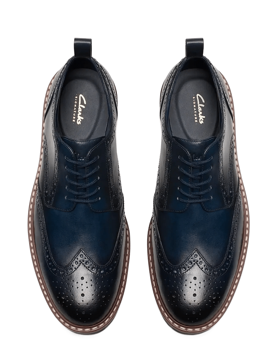 Clarks - Aldwin Limit G - navy leather - 4