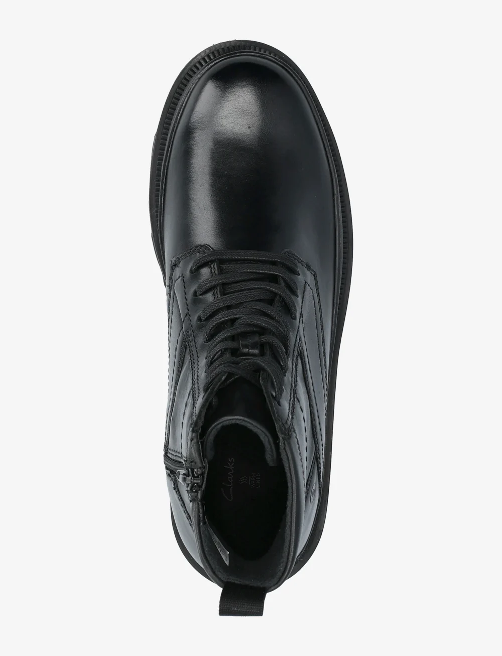 Clarks - Badell Hi WP G - kängor med snörning - black wlined lea - 3