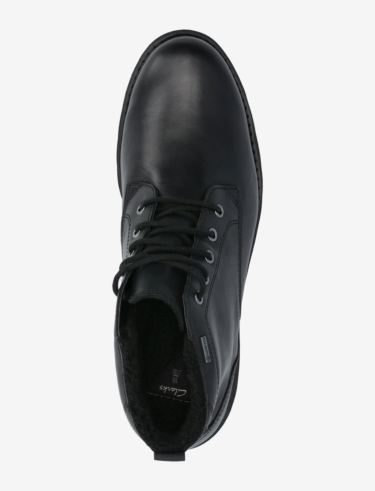 Clarks - BatcombeMixGTX G - kängor med snörning - black wlined lea - 3