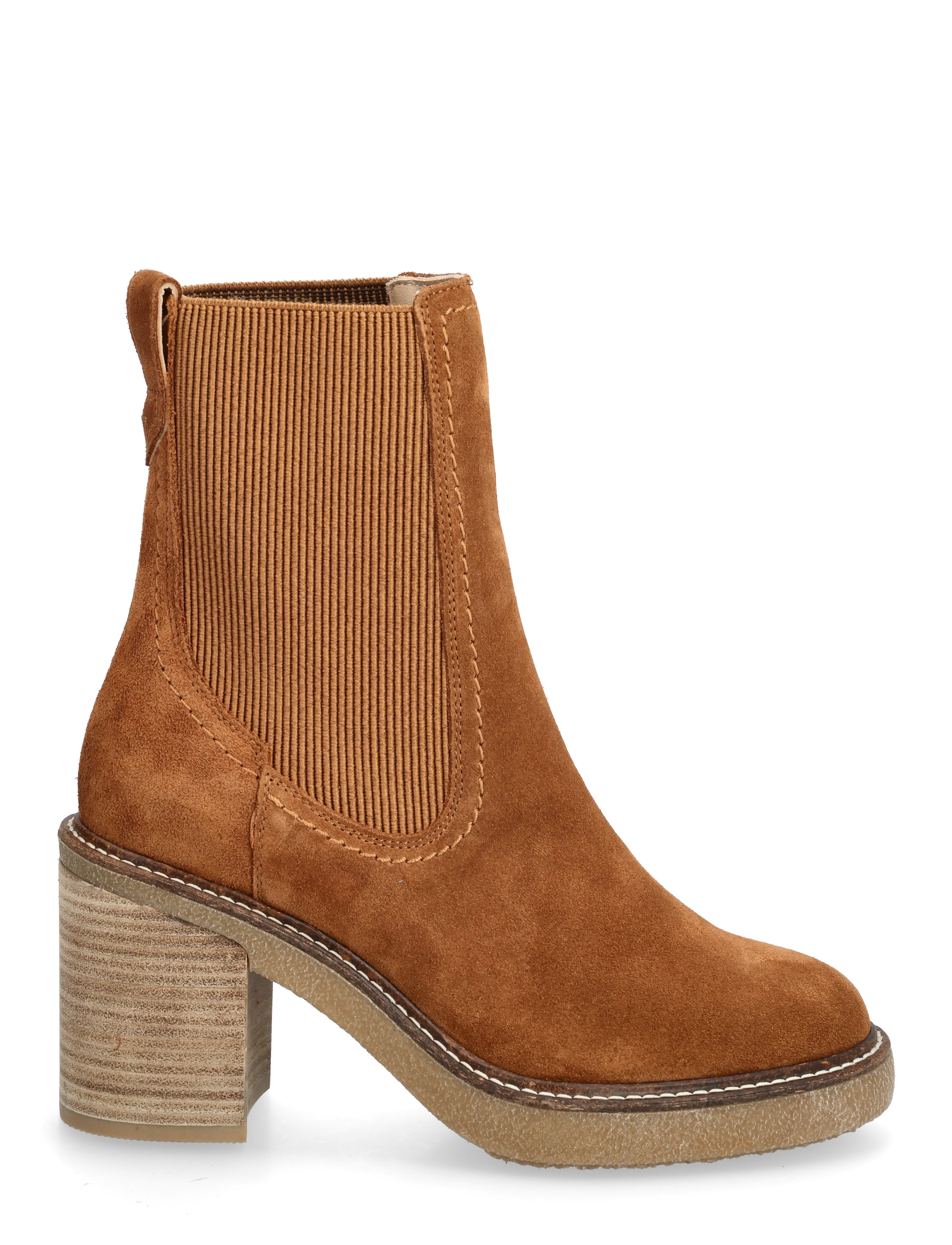 Clarks - Cassiano Top D - heeled ankle boots - mid tan sde - 1