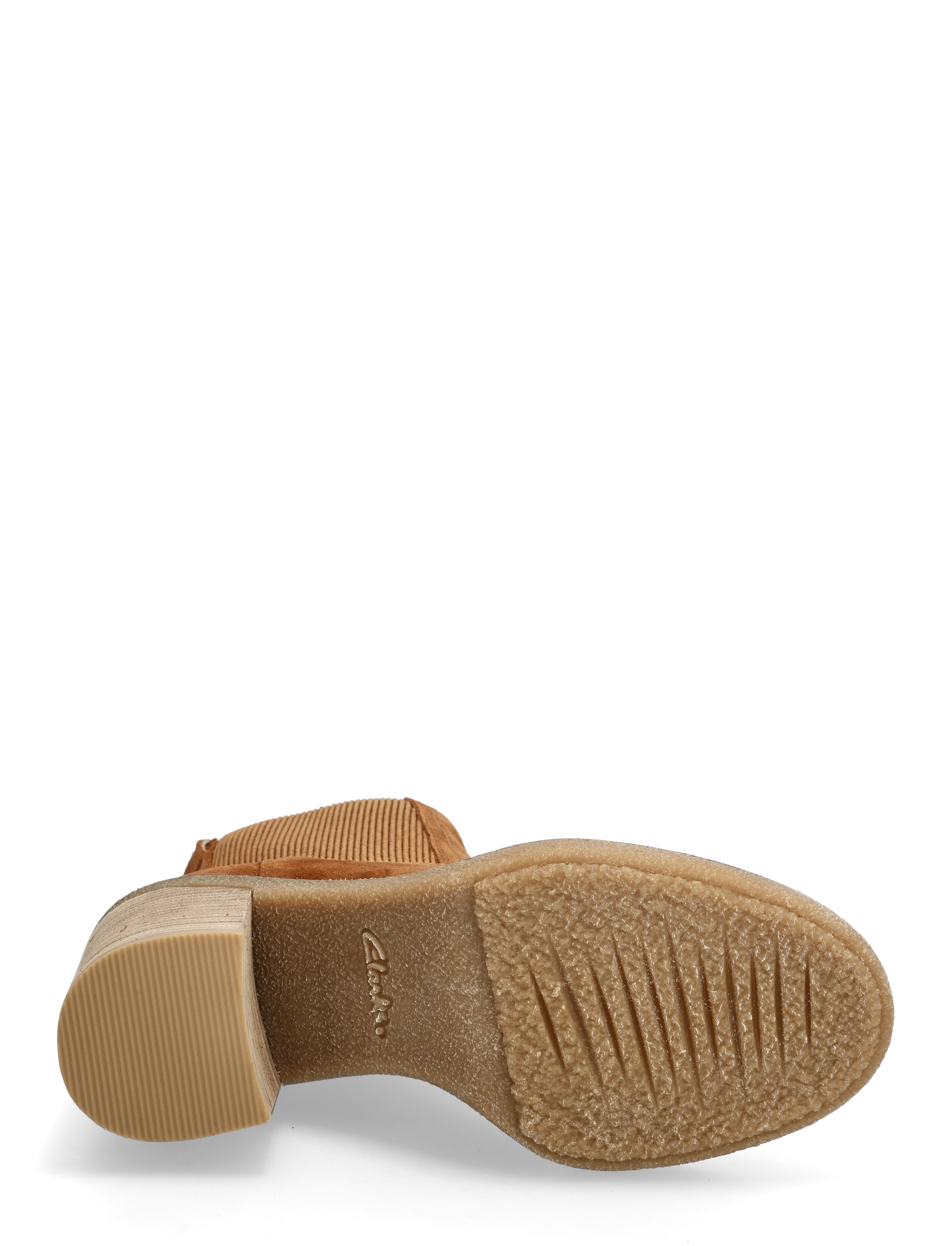 Clarks - Cassiano Top D - hög klack - mid tan sde - 4