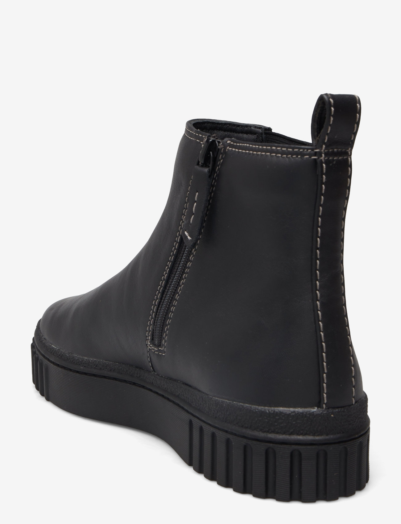 Clarks - Mayhill Top D - flade ankelstøvler - black leather - 2
