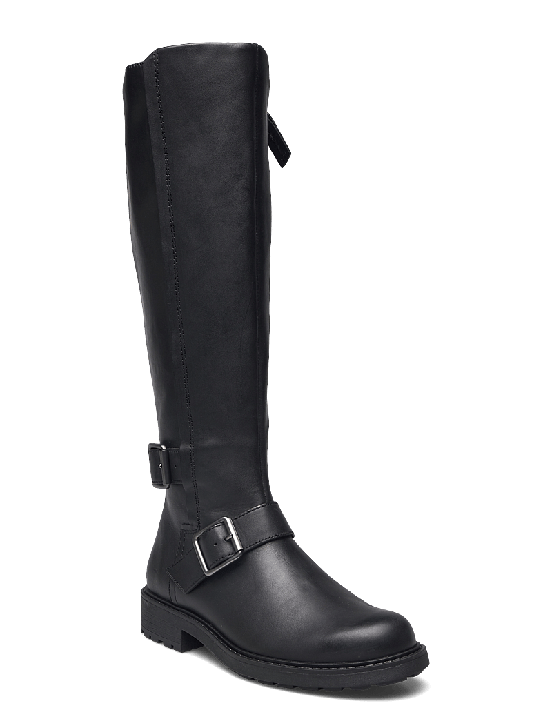 Clarks - Orinoco2 Tall D - kniehohe stiefel - black leather - 0