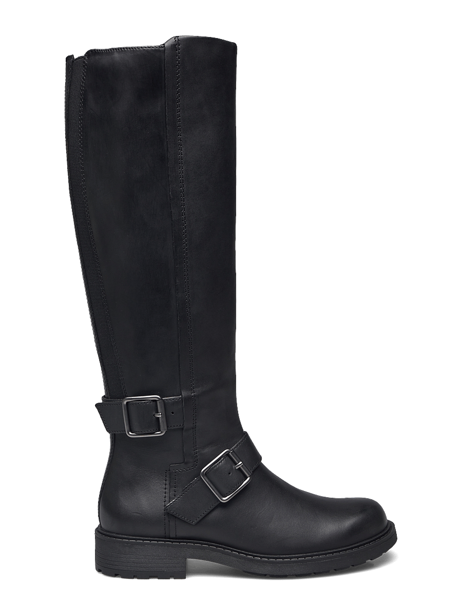 Clarks - Orinoco2 Tall D - kniehohe stiefel - black leather - 1