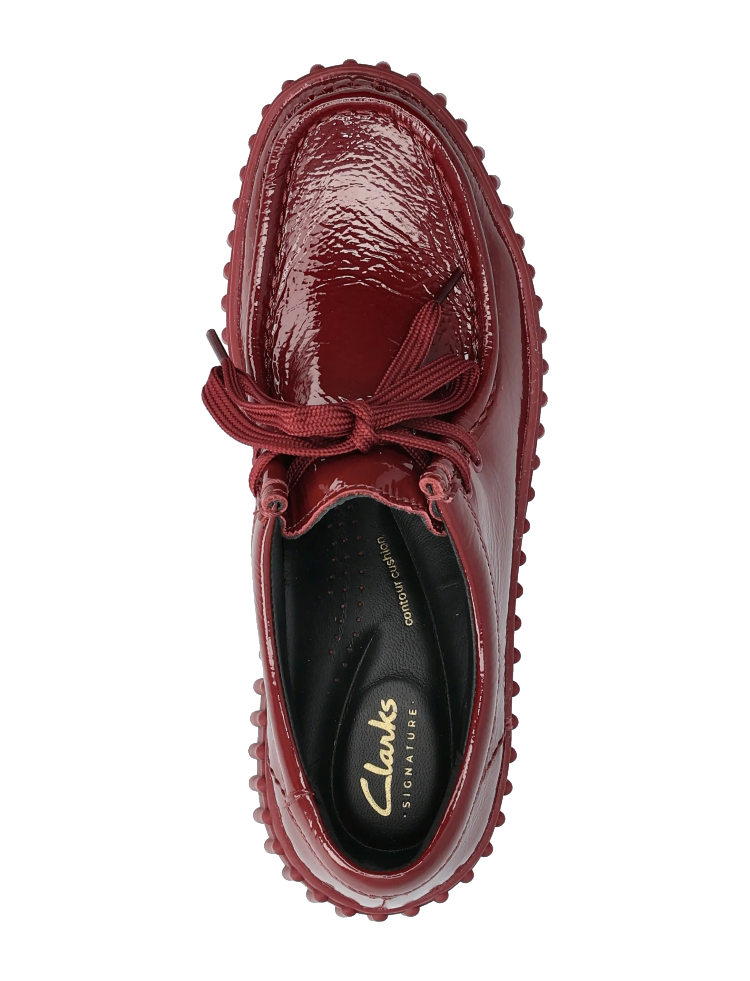 Clarks - Torhill Bee D - women - burgundy patent - 3