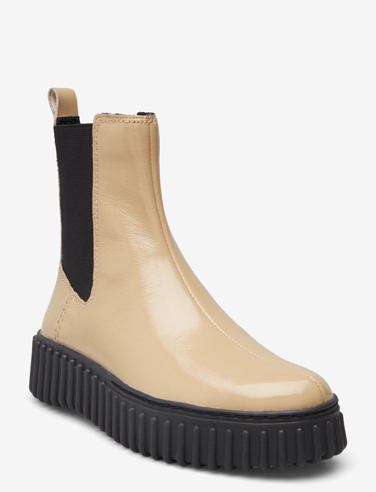 Clarks - Torhill Maple D - flache stiefeletten - beige patent - 0