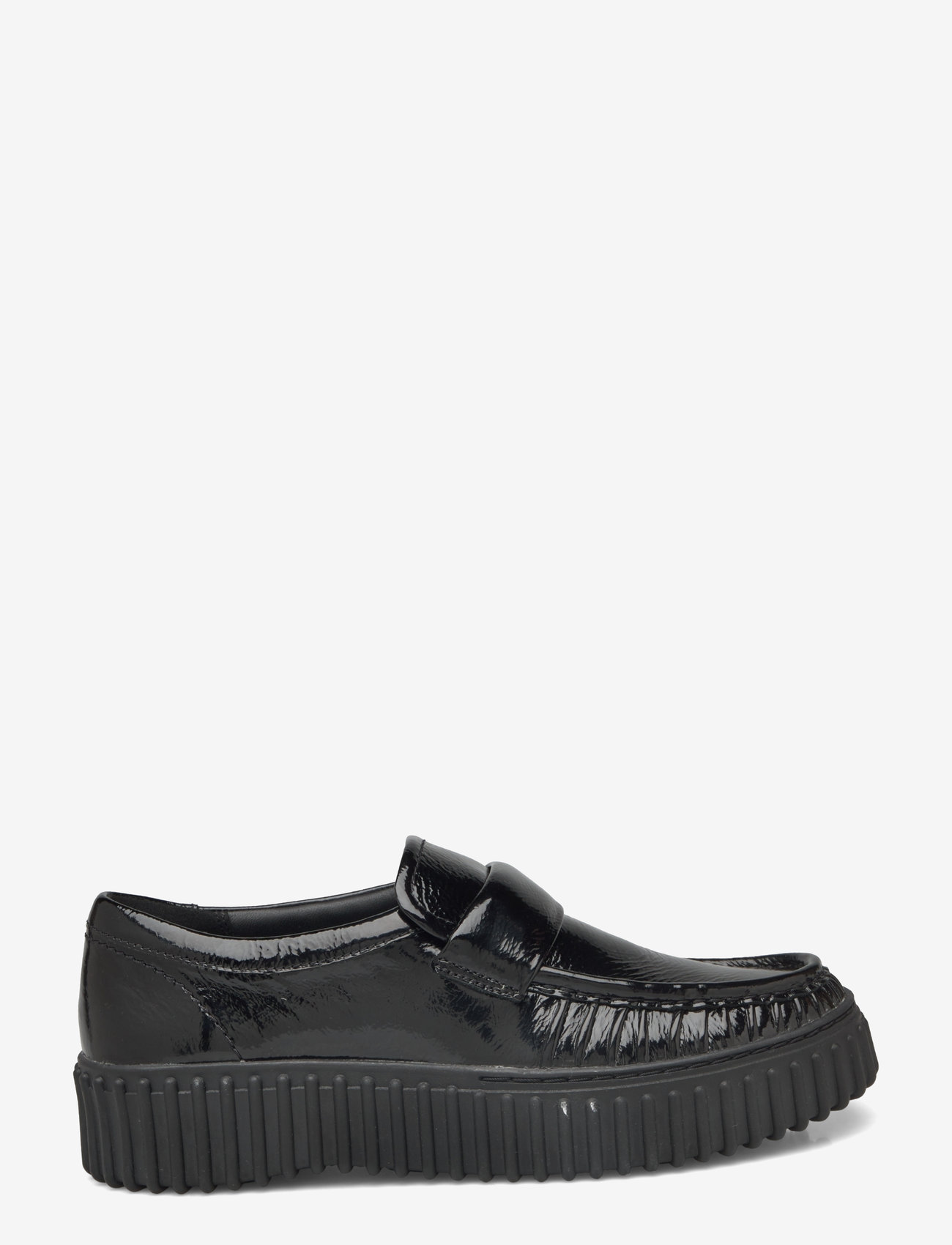 Clarks - Torhill Mocc D - birthday gifts - black pat - 1