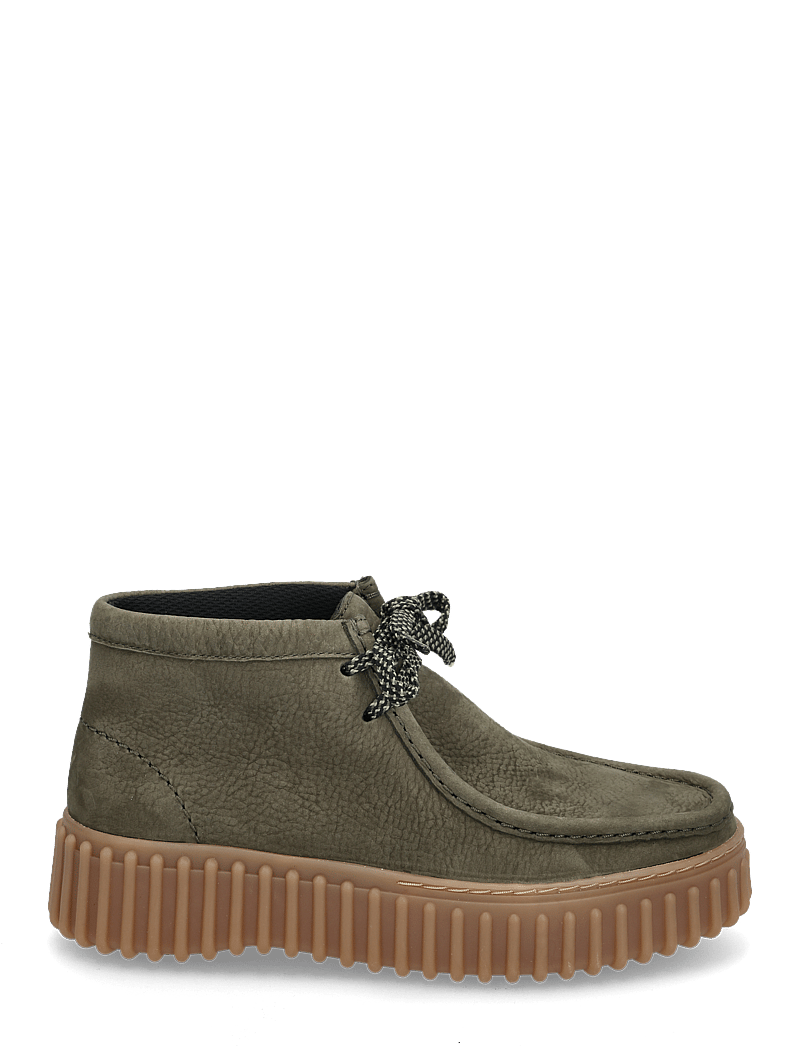 Clarks - Torhill Moss D - modetrends - dark green nub - 1