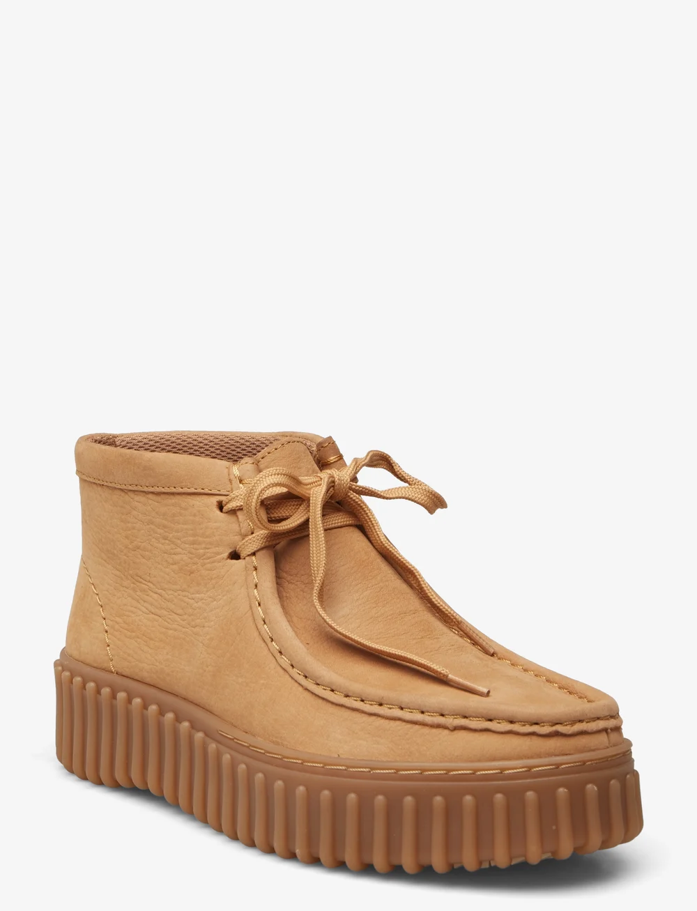 Clarks - Torhill Moss D - snørestøvler - light tan nubuck - 0