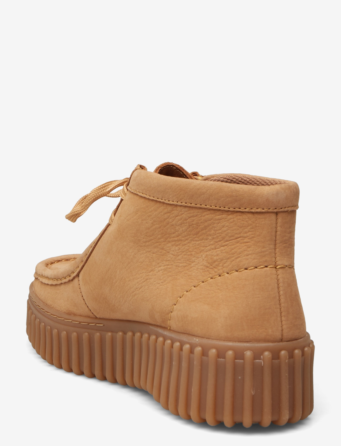 Clarks - Torhill Moss D - snørestøvler - light tan nubuck - 2