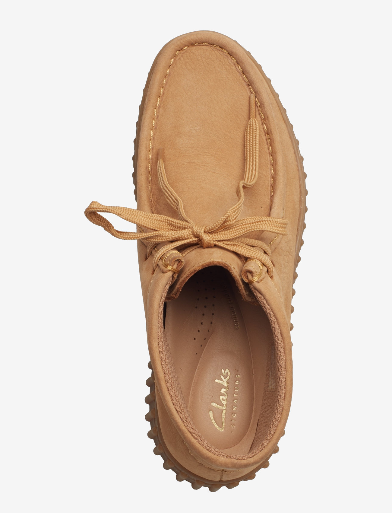 Clarks - Torhill Moss D - snørestøvler - light tan nubuck - 3