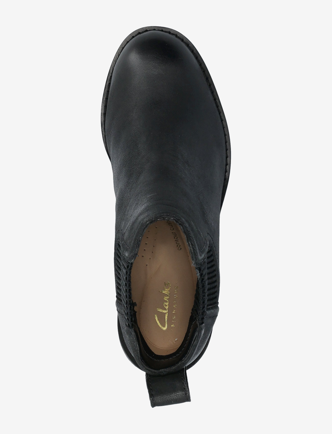 Clarks - Chamberly Top D - black leather - 3