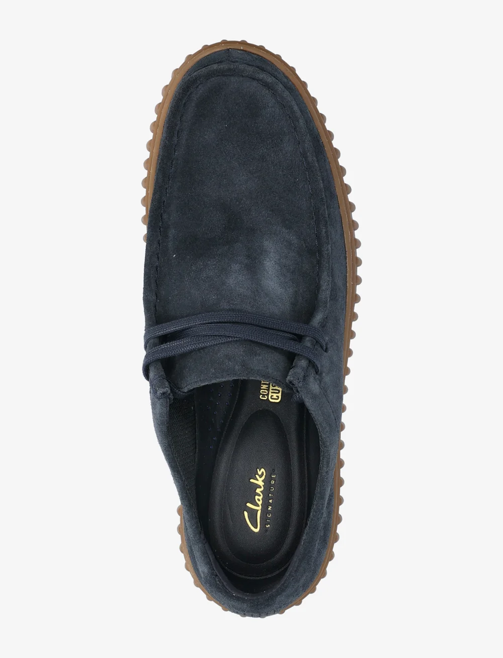 Clarks - Torhill Lo G - moc-toe boots - navy suede - 3