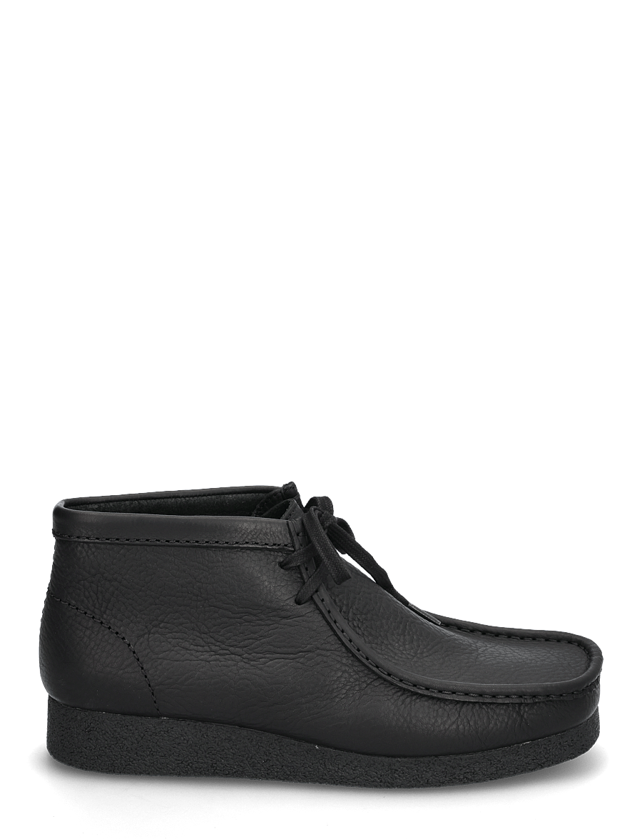 Clarks - WallabeeEVO BT G - moc-toes - black leather - 1