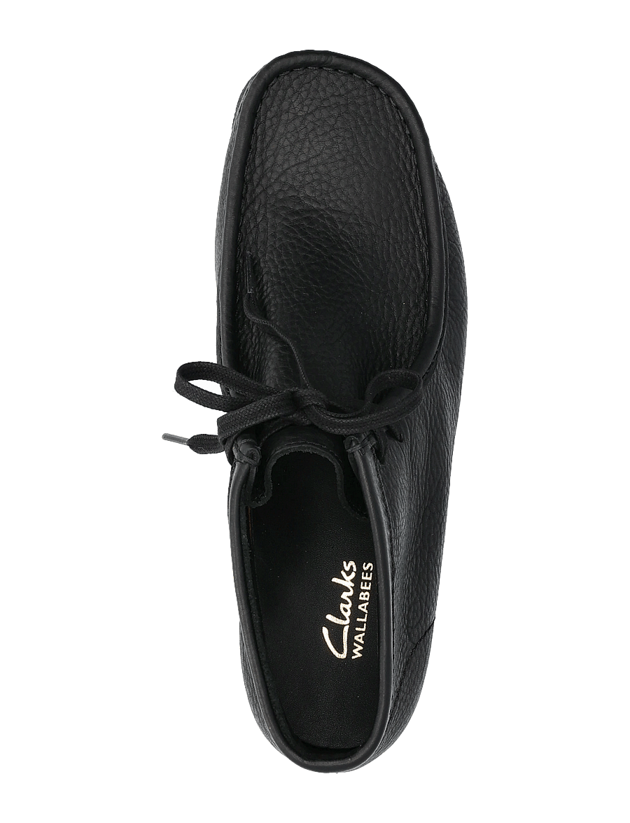 Clarks - WallabeeEVO BT G - moc-toes - black leather - 3