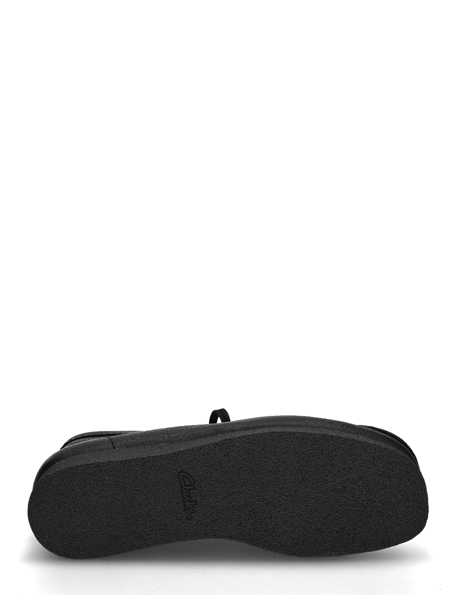 Clarks - WallabeeEVO BT G - moc-toes - black leather - 4