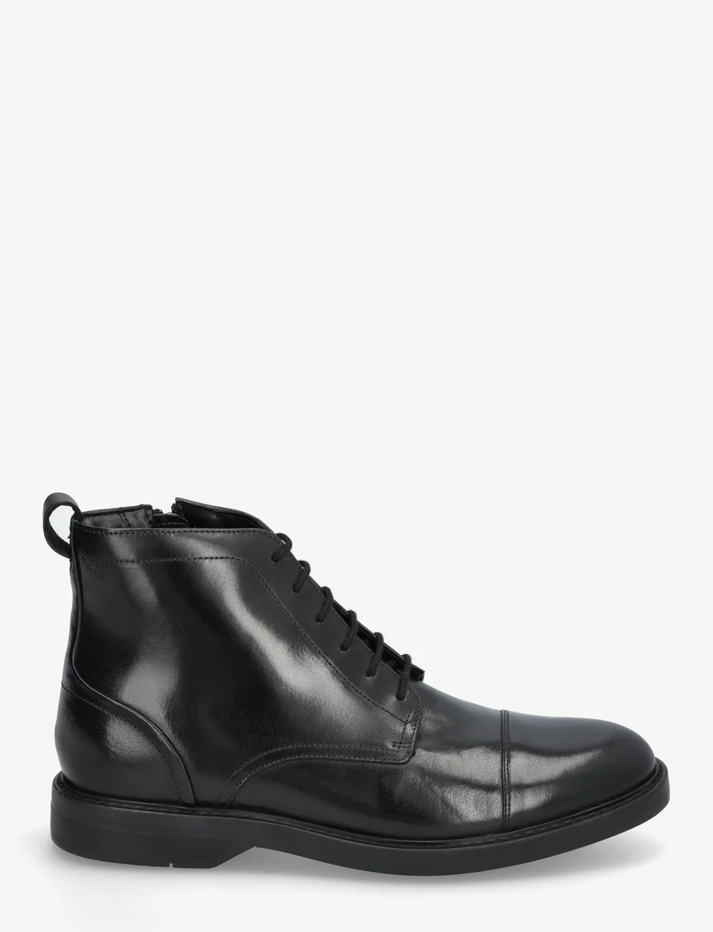 Clarks - Aldwin Cap G - kängor med snörning - black leather - 1