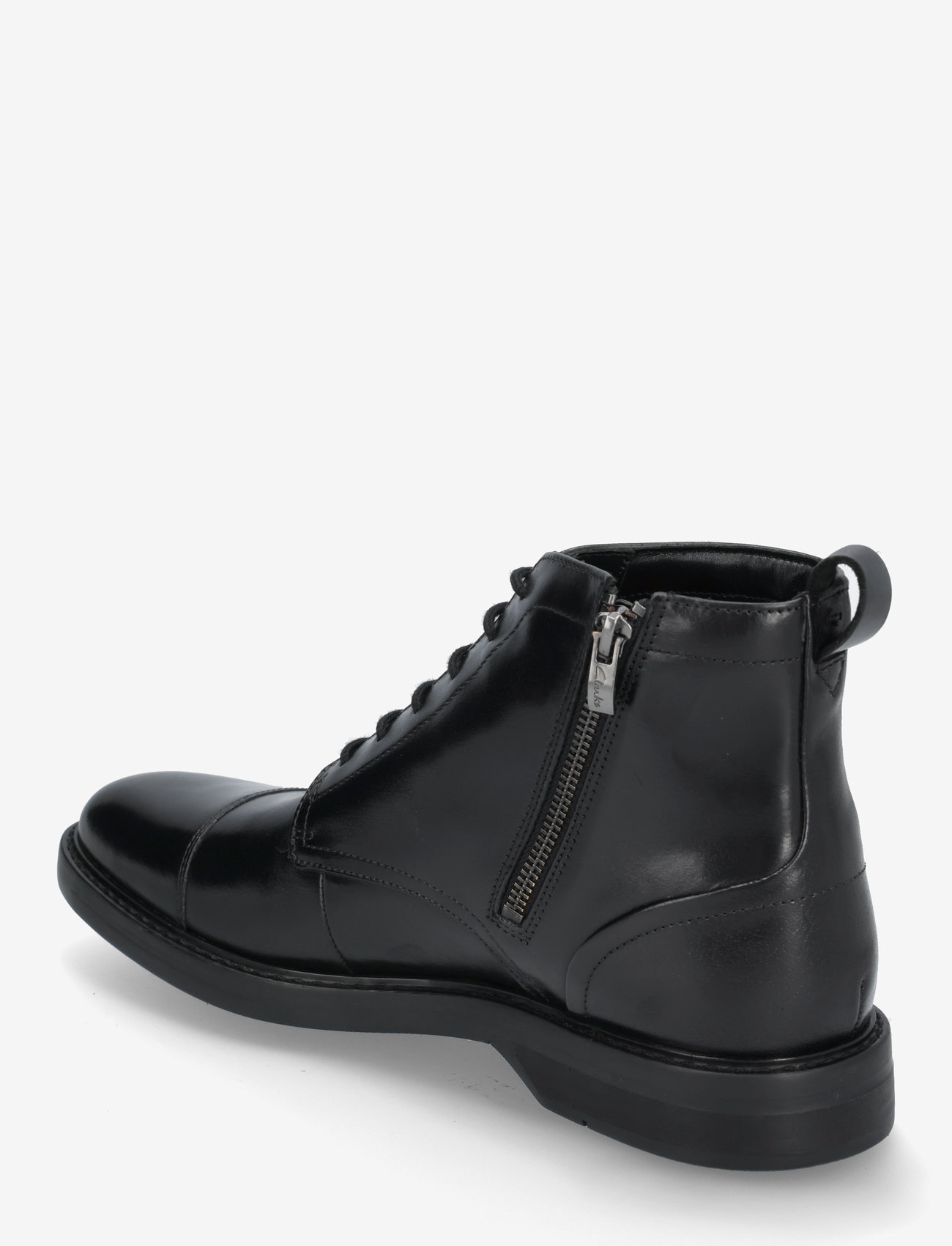 Clarks - Aldwin Cap G - schnürschuhe - black leather - 2