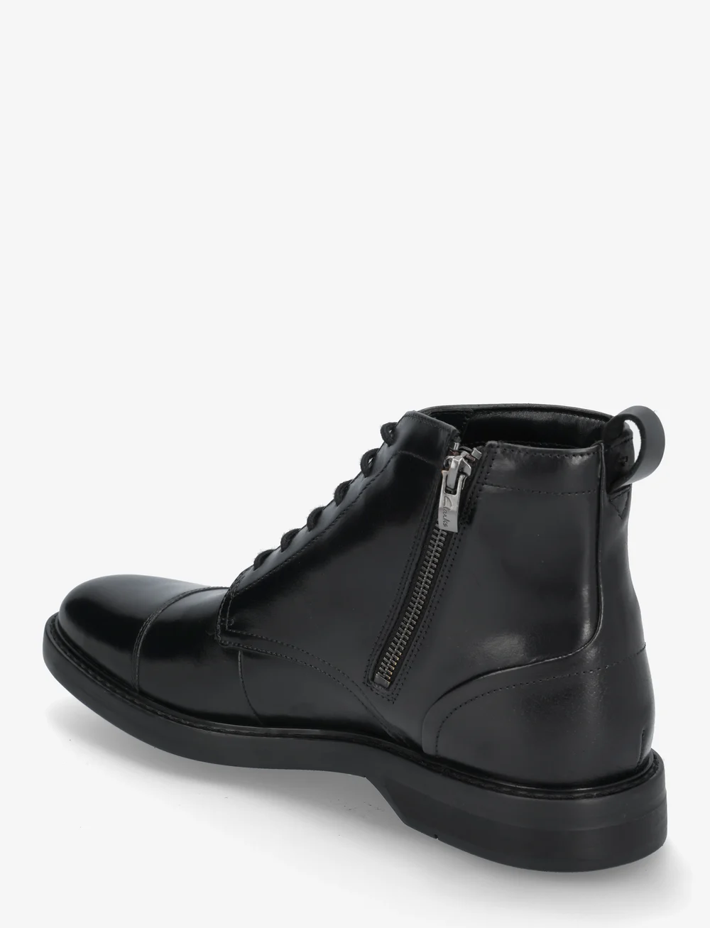 Clarks - Aldwin Cap G - kängor med snörning - black leather - 2