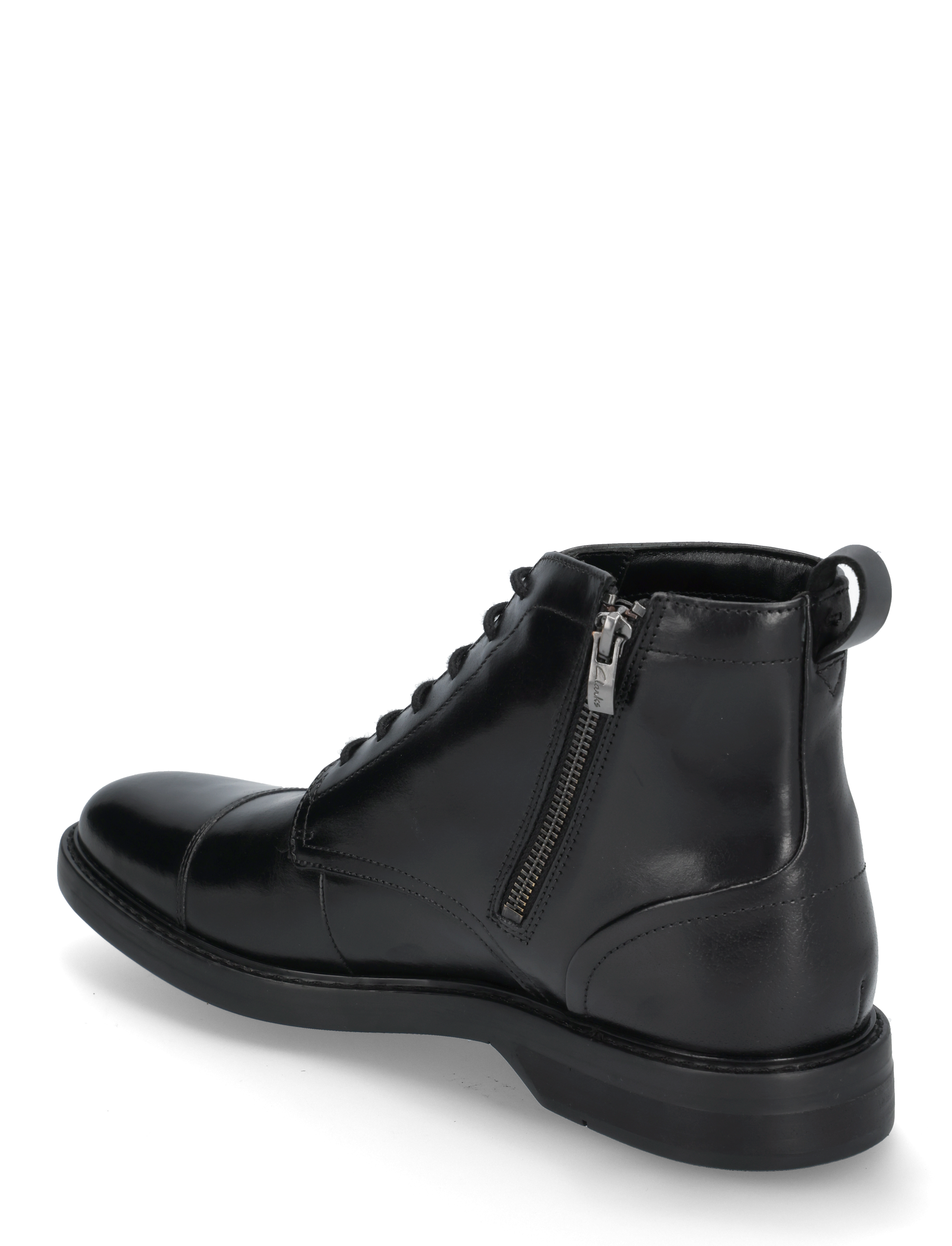 Clarks - Aldwin Cap G - black leather - 2