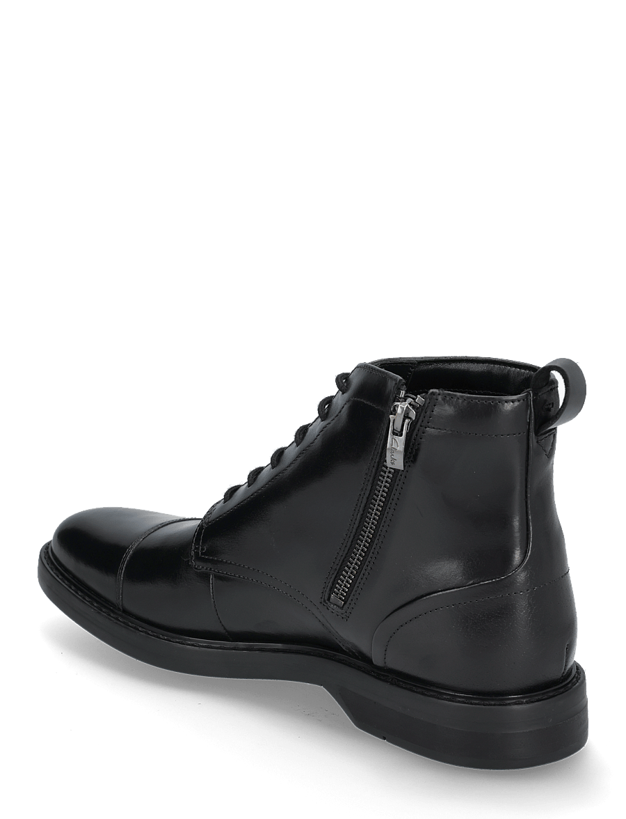 Clarks - Aldwin Cap G - black leather - 2