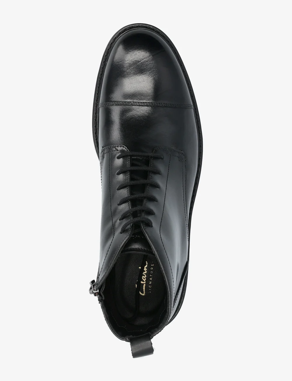 Clarks - Aldwin Cap G - kängor med snörning - black leather - 3