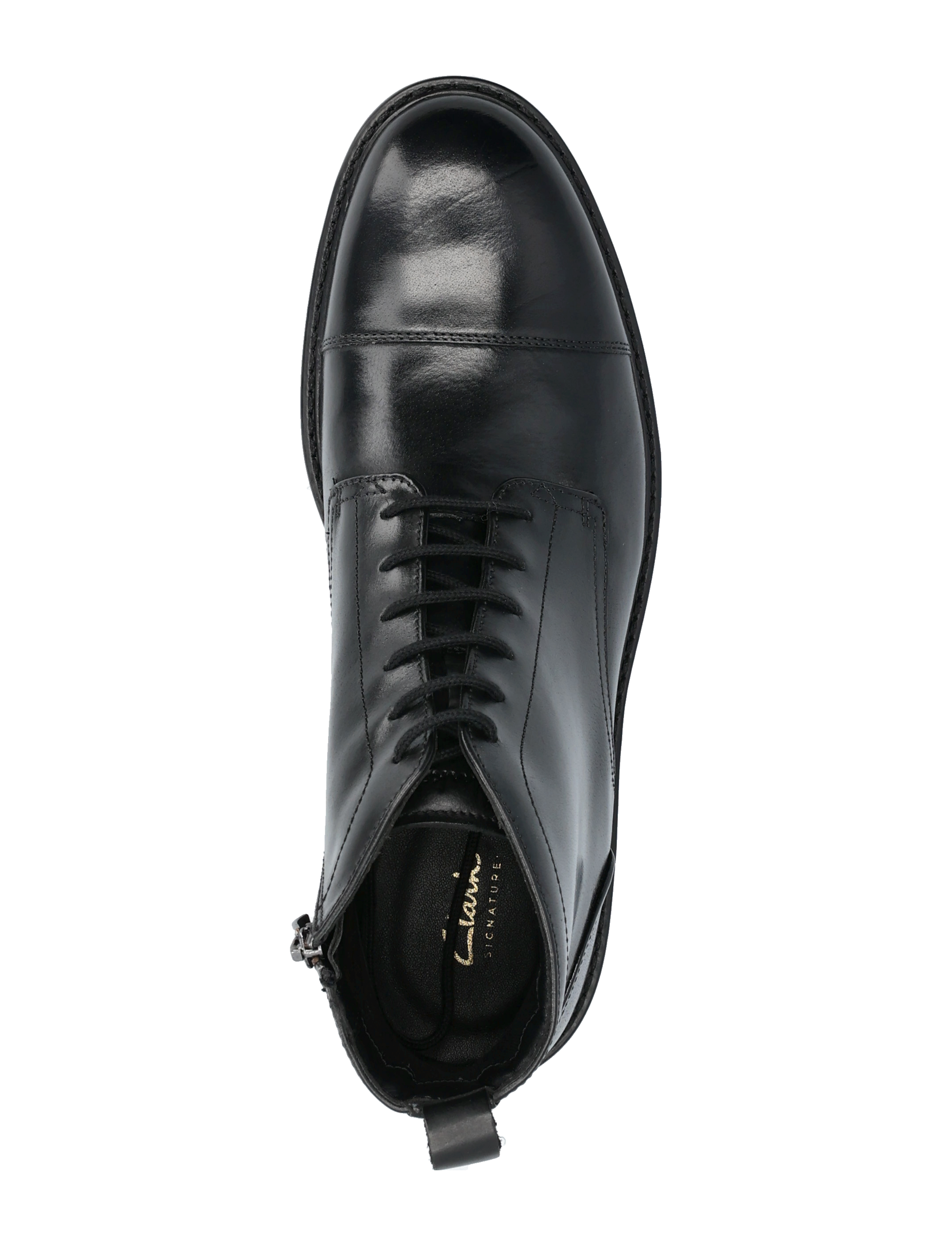 Clarks - Aldwin Cap G - black leather - 3