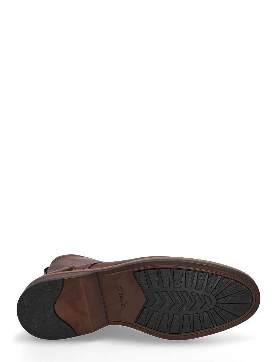 Clarks - Aldwin Cap G - laced boots - mid tan lea - 4