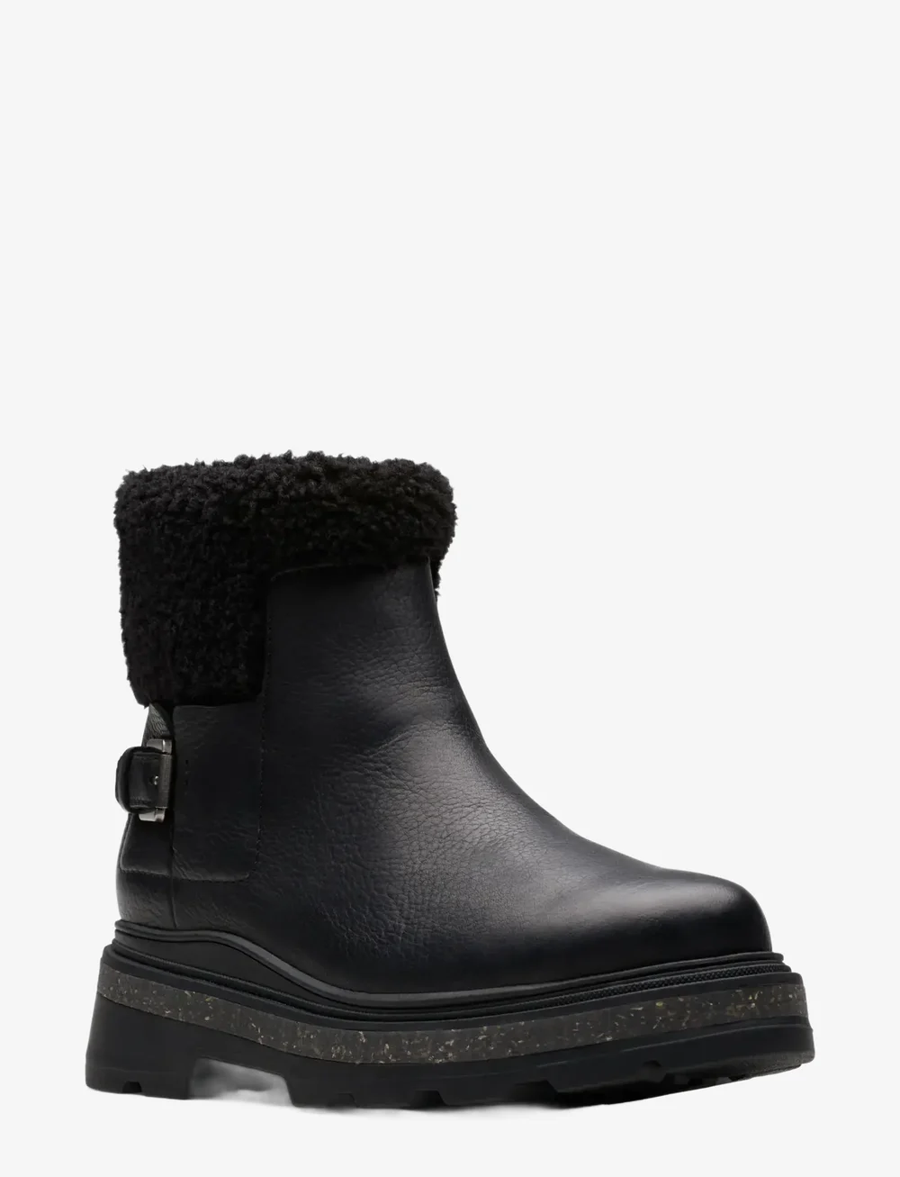 Clarks - HencroftMadiWP D - platta ankelboots - black leather - 1