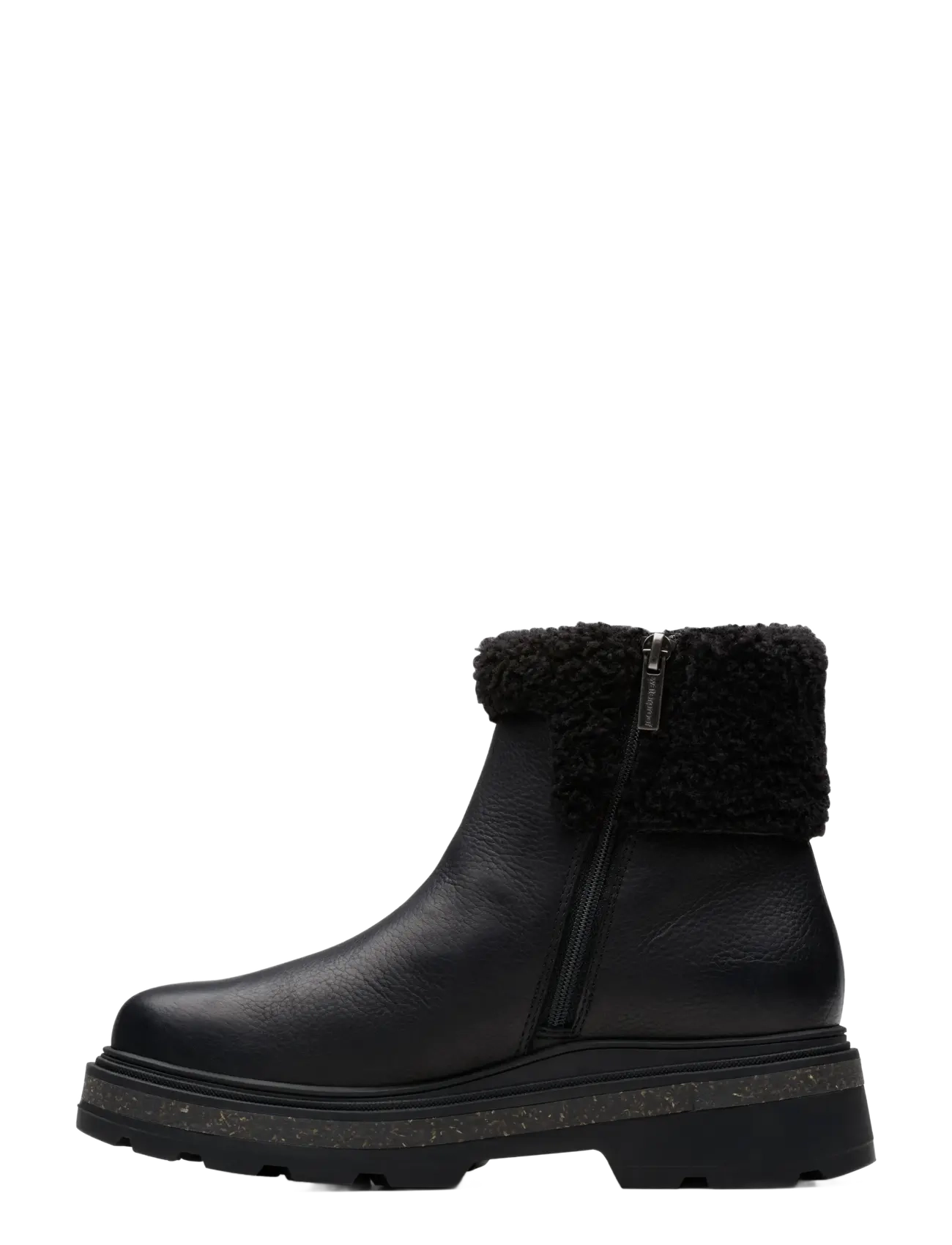 Clarks - HencroftMadiWP D - platta ankelboots - black leather - 2