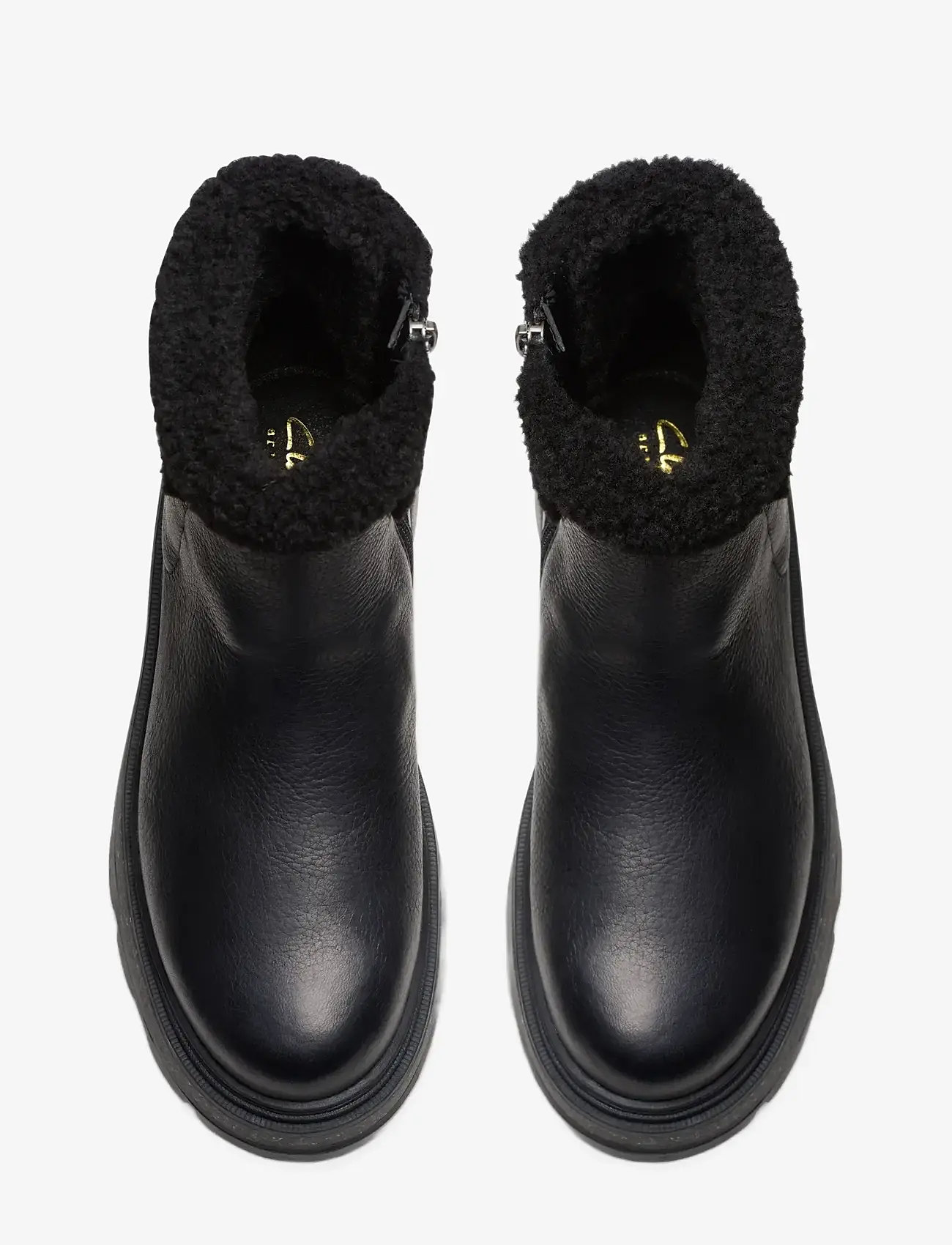 Clarks - HencroftMadiWP D - flade ankelstøvler - black leather - 4