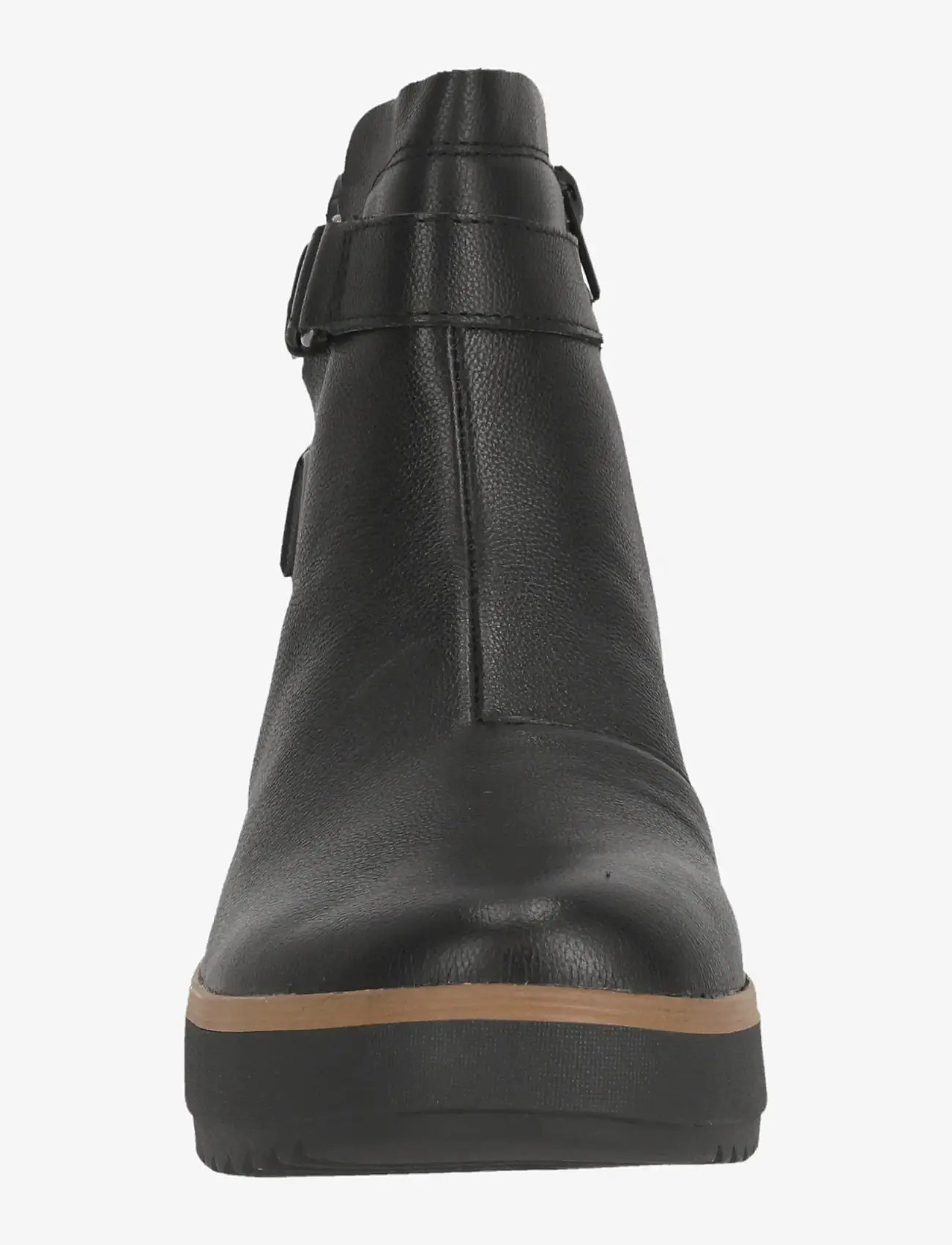 Clarks - Zylah Faye D - platta ankelboots - black leather - 2