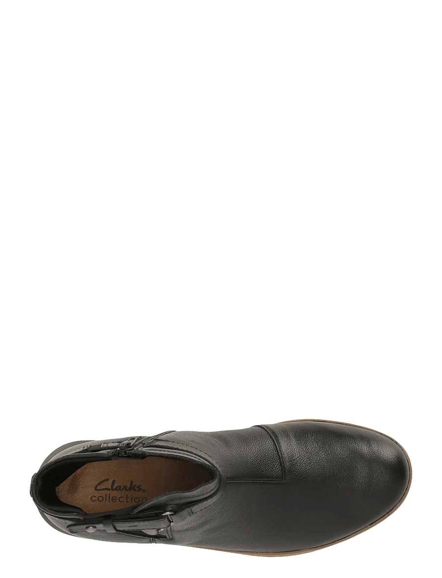 Clarks - Zylah Faye D - black leather - 4