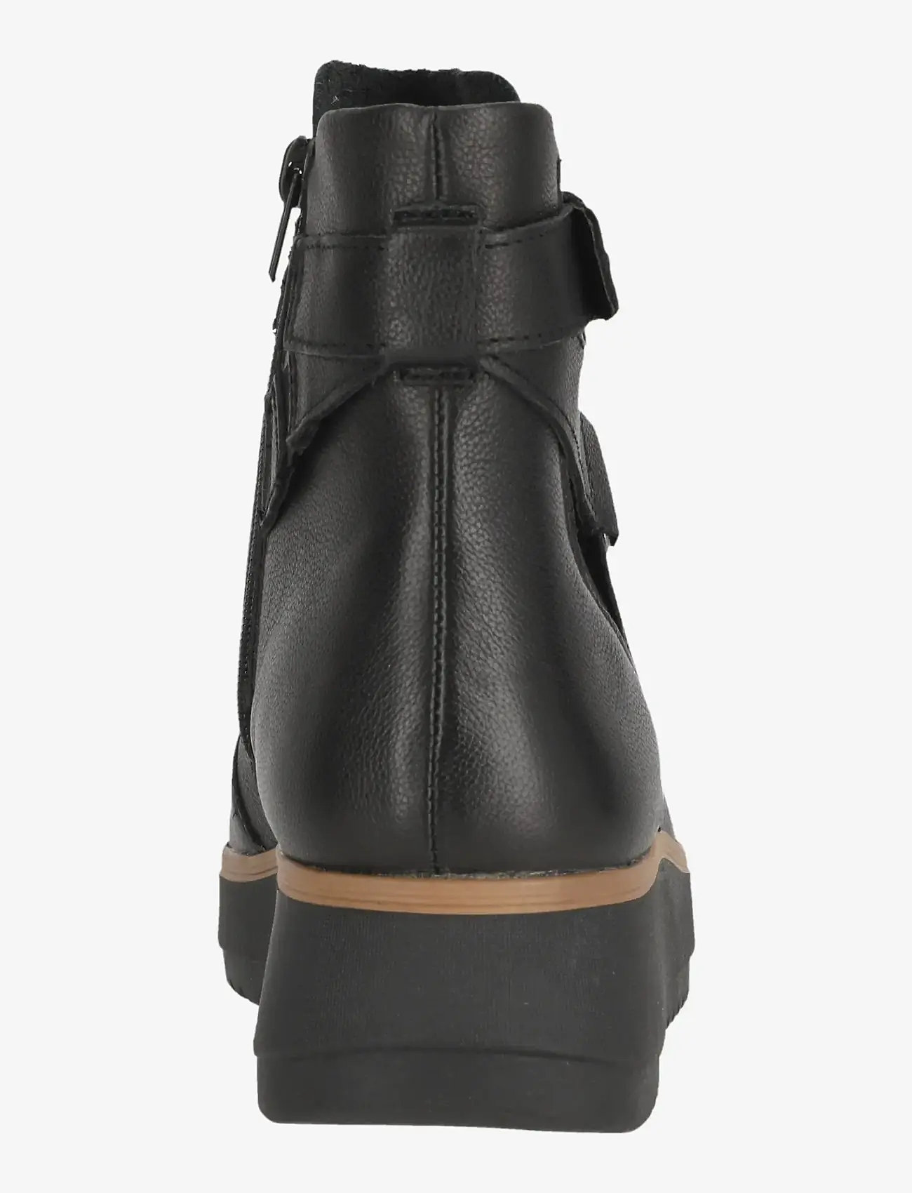 Clarks - Zylah Faye D - platta ankelboots - black leather - 5
